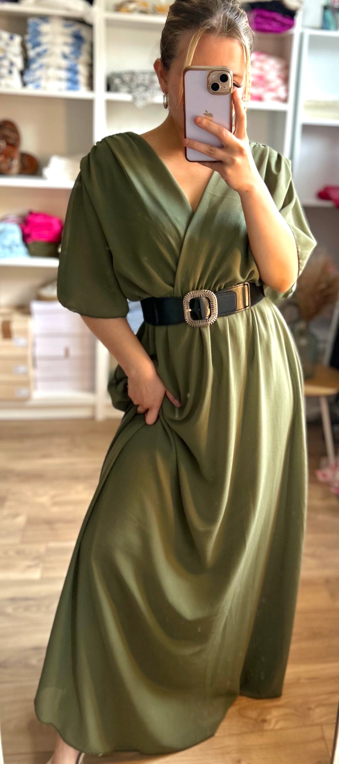 Robe Madeleine Kaki