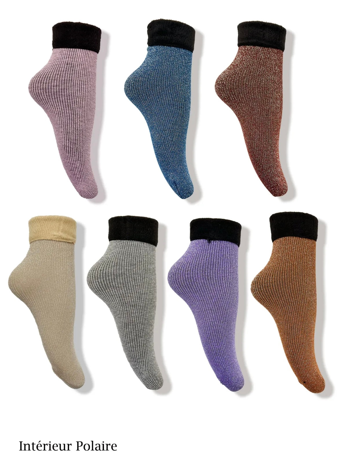 Chaussettes polaires à paillettes