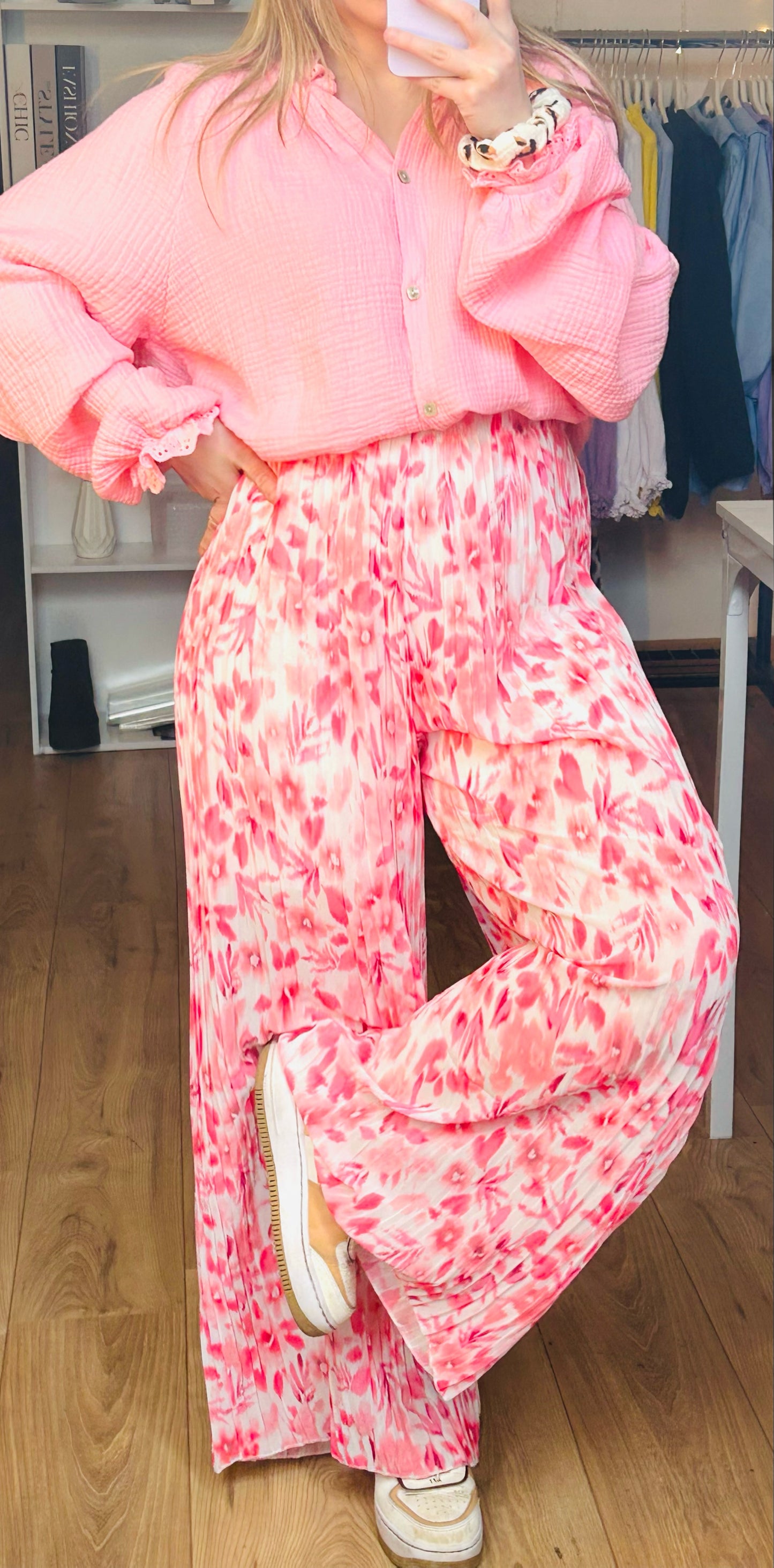 Pantalon Yumi Fleurs Roses