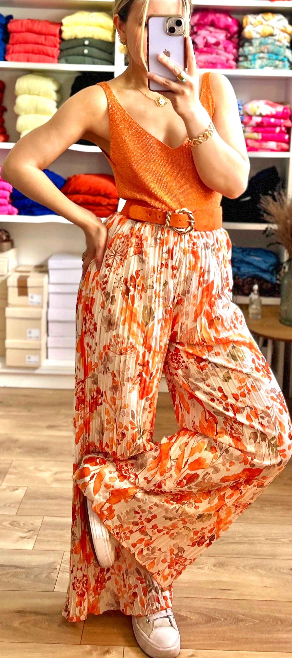 Pantalon Yumi Mandarine