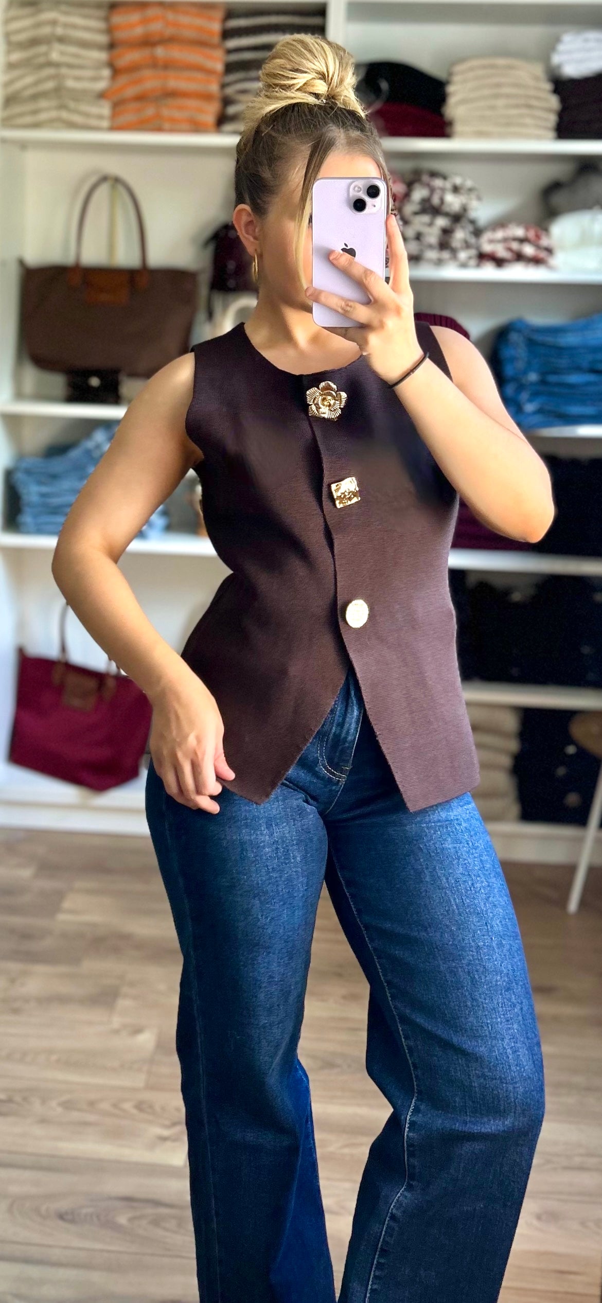 Top Blazer Diana Chocolat