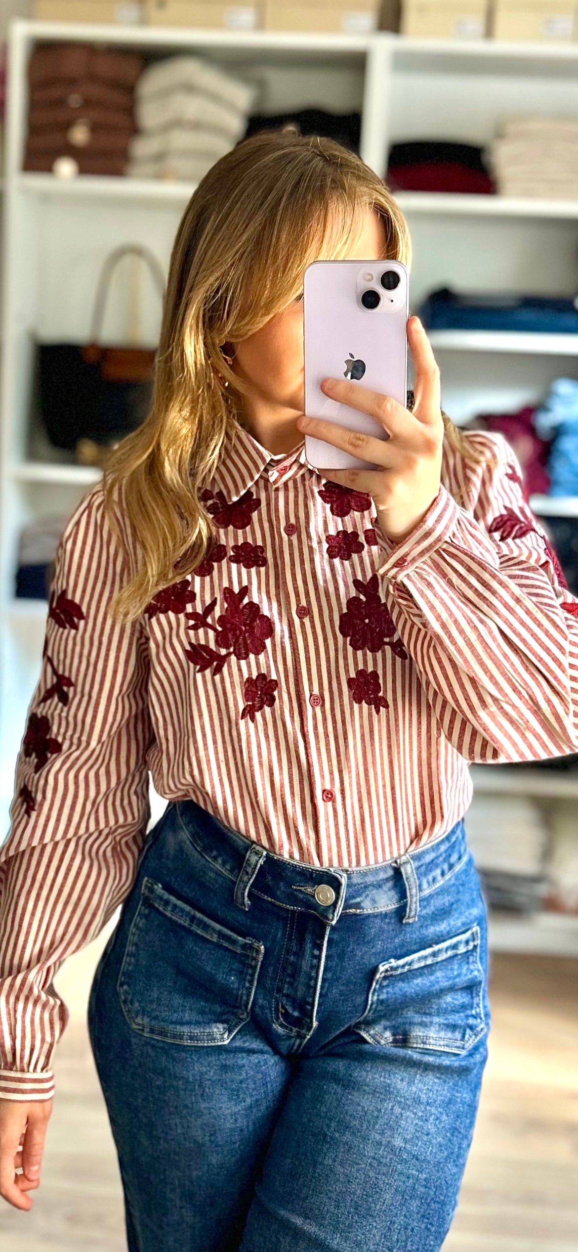 Chemise Claudie Bordeaux