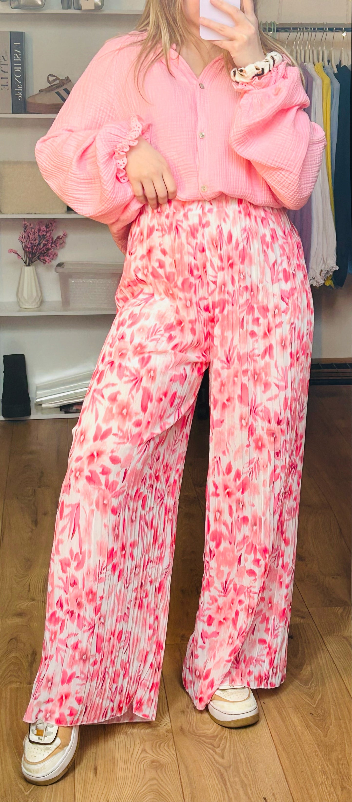Pantalon Yumi Fleurs Roses