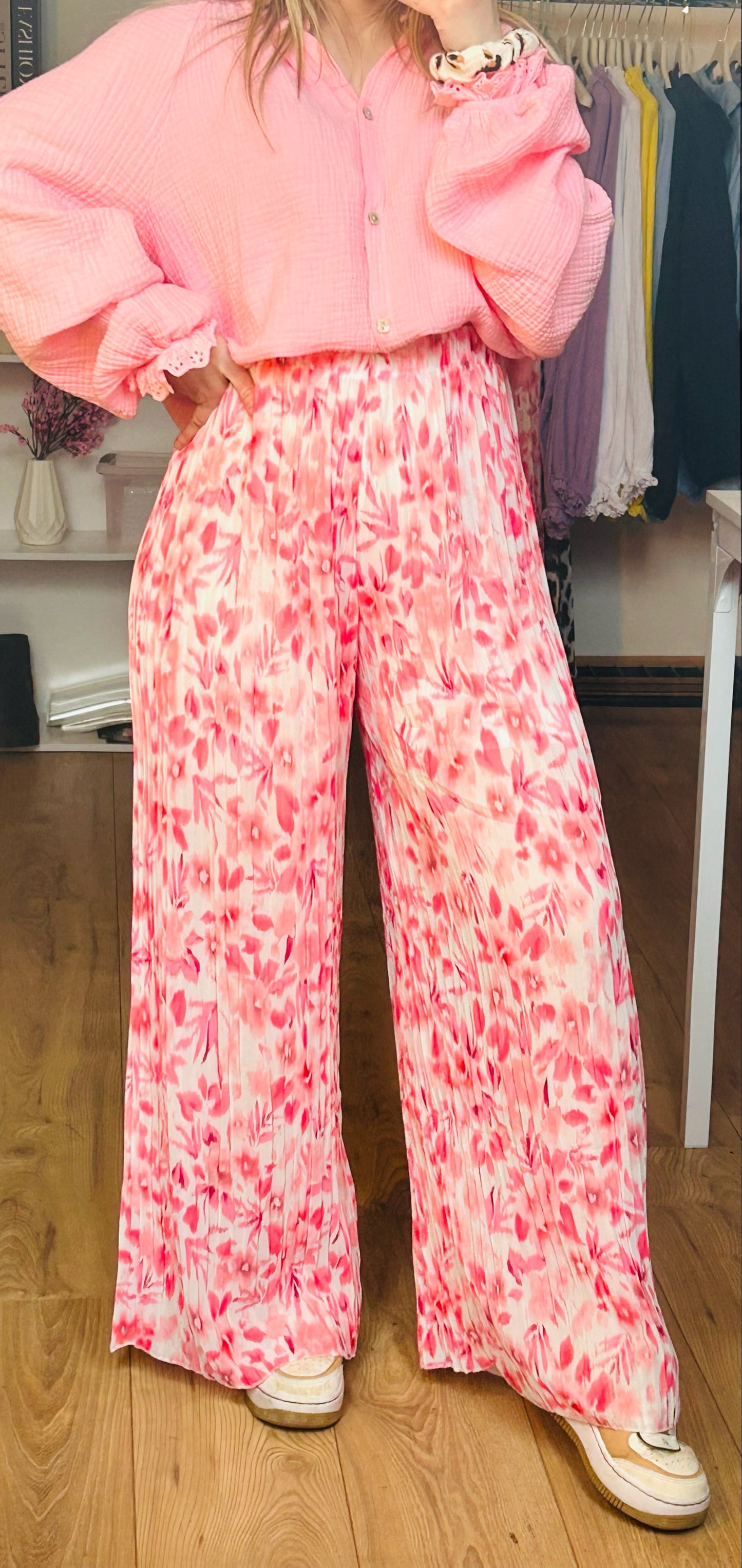 Pantalon Yumi Fleurs Roses