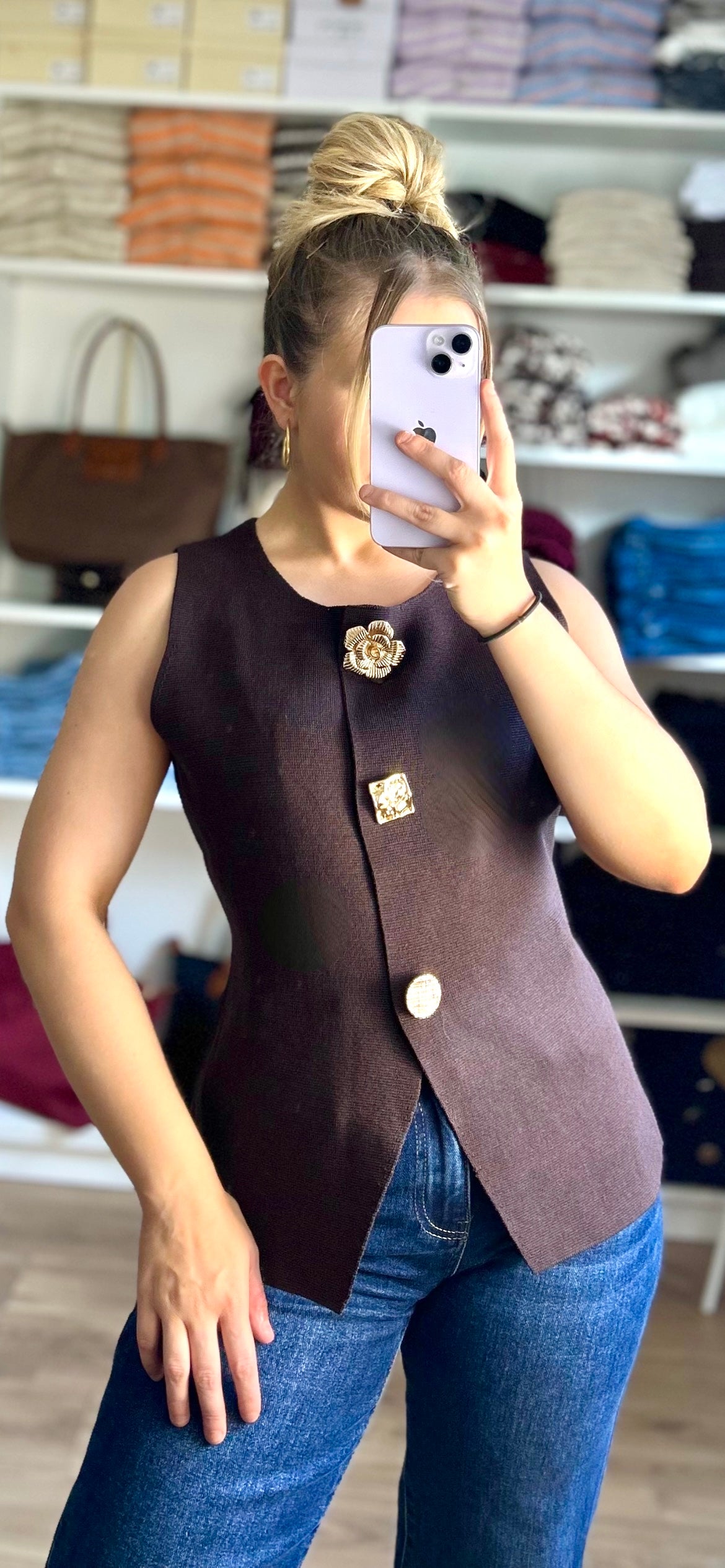 Top Blazer Diana Chocolat