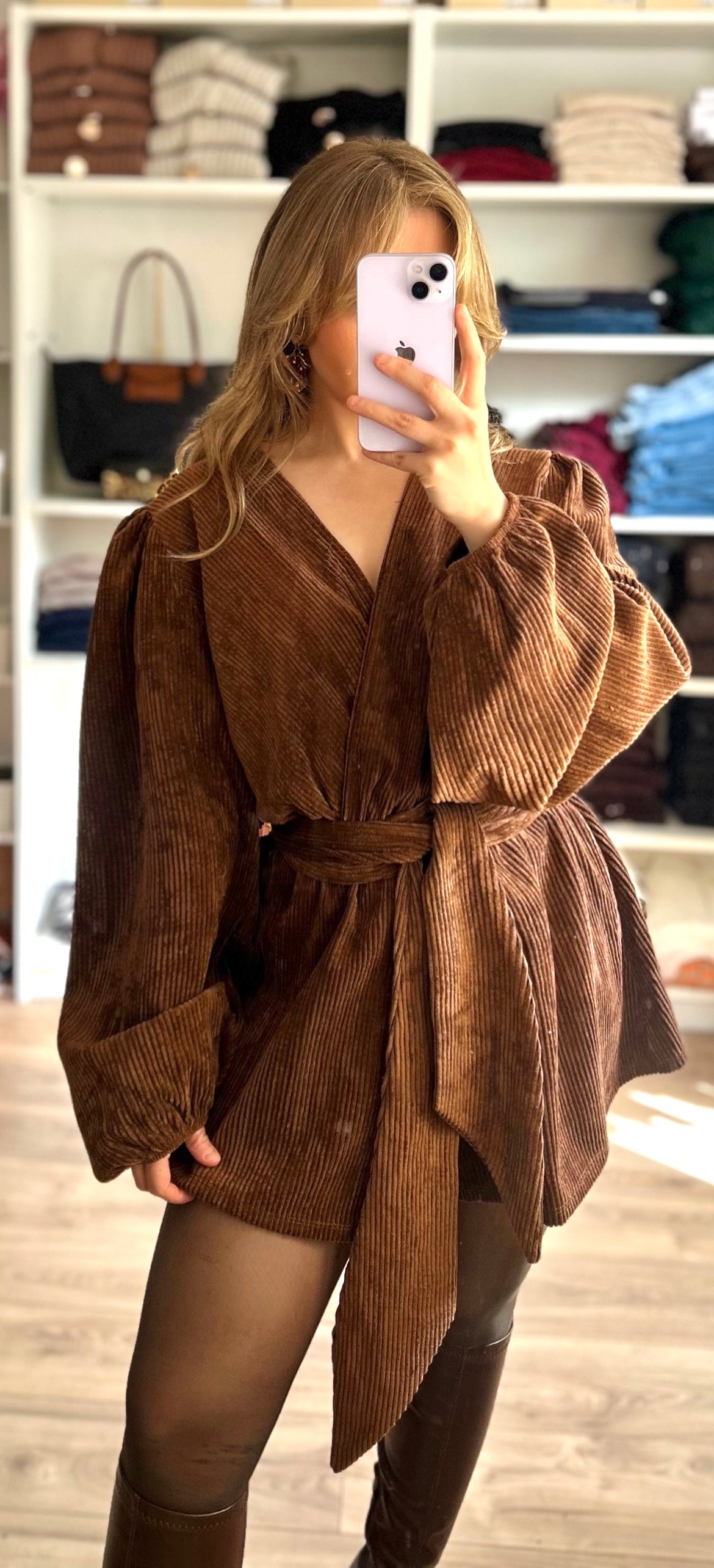 Robe combishort Ariana Marron