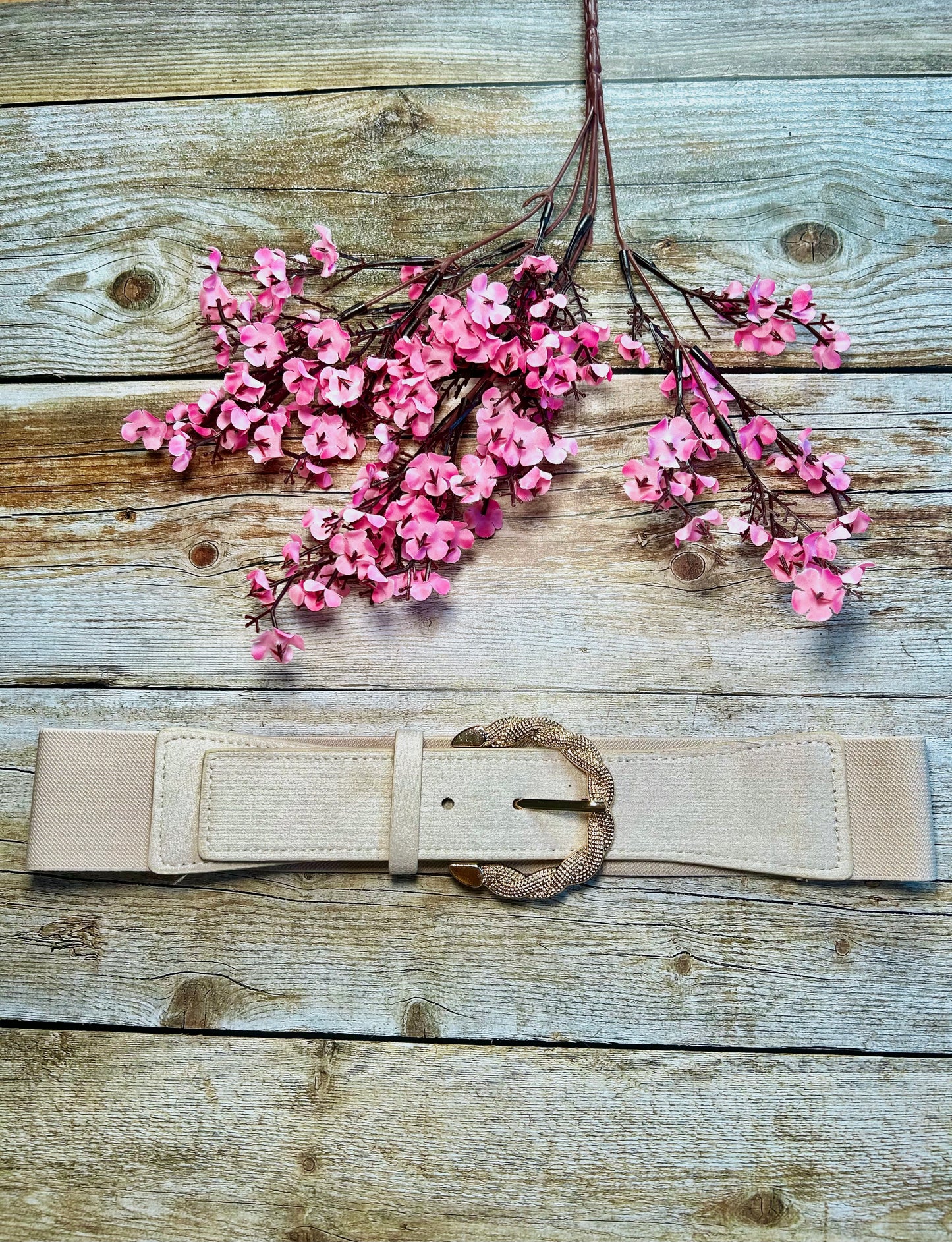 Ceinture Nao Beige (Taille ajustée 36-42)