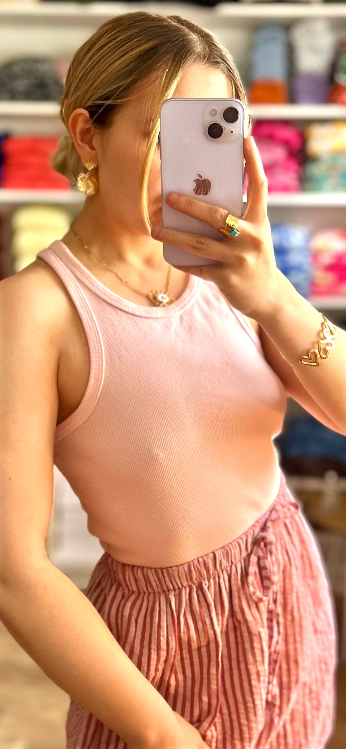Débardeur Roxy Vieux Rose