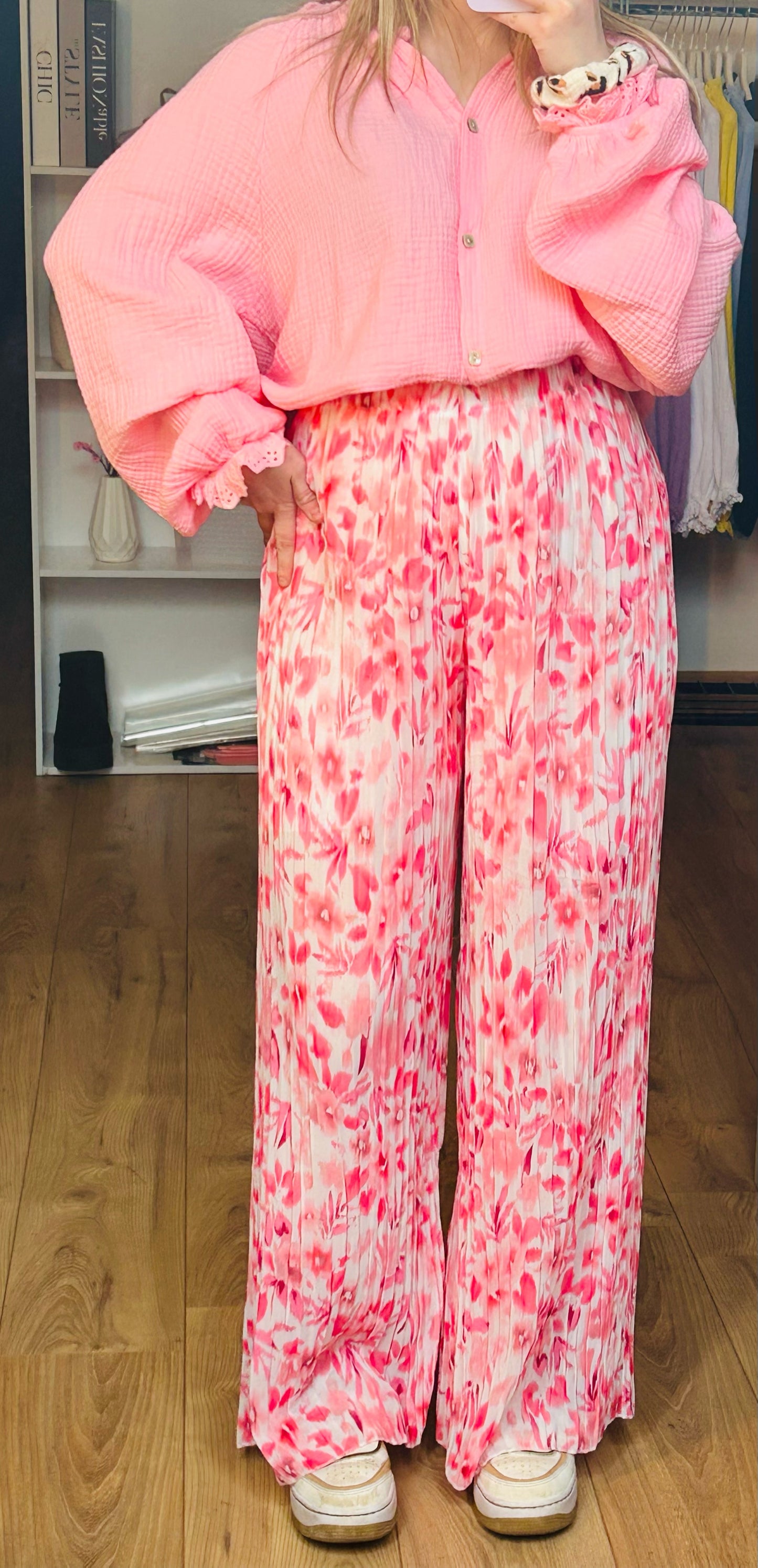 Pantalon Yumi Fleurs Roses