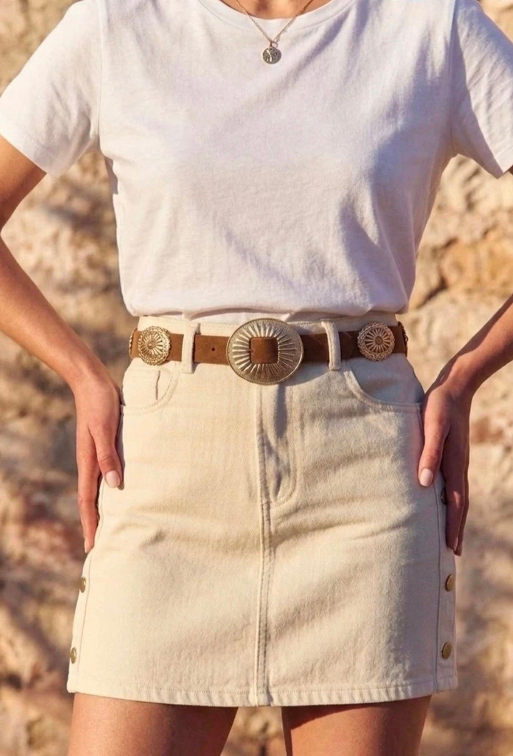 Ceinture Ibiza Camel