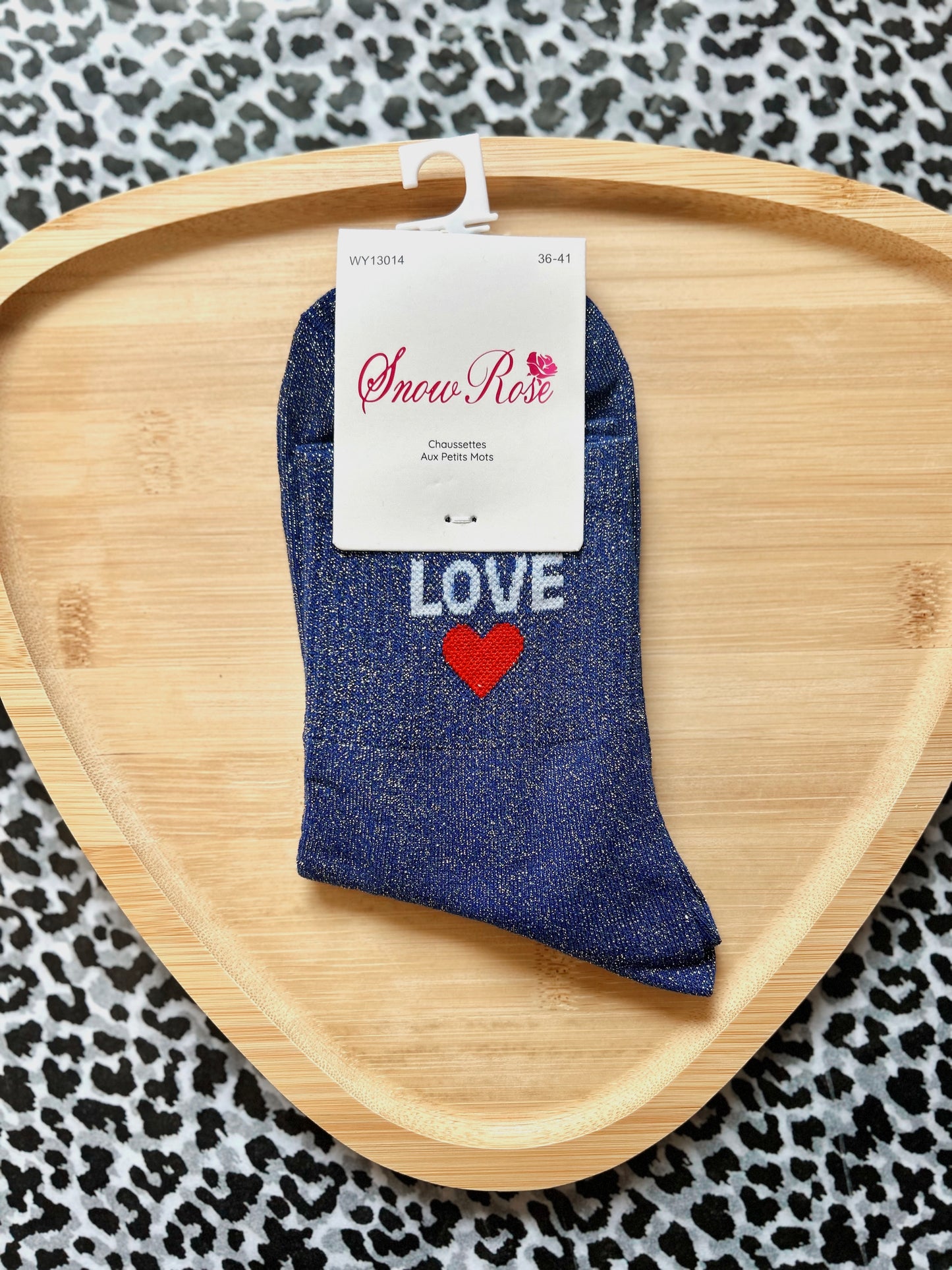 Chaussettes à paillettes « LOVE »