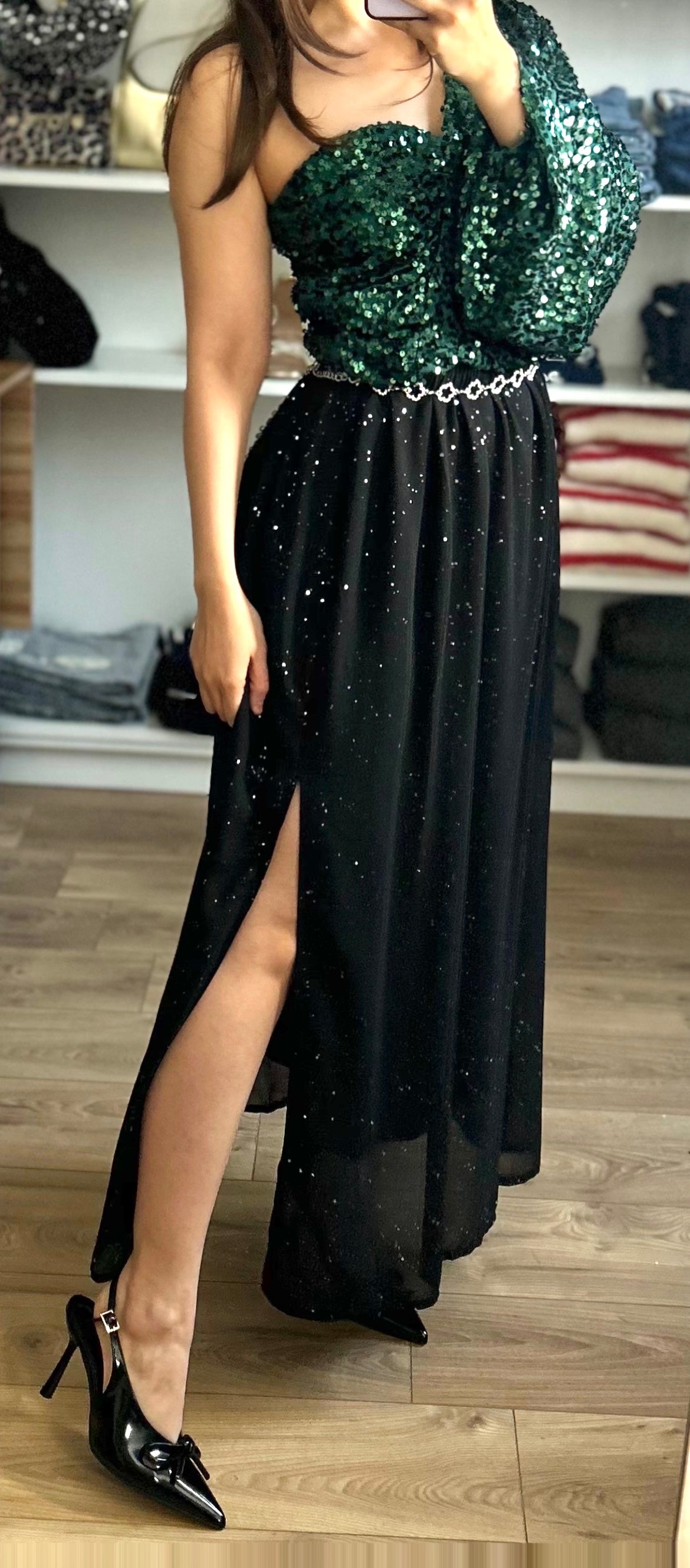 Jupe Raven à Paillettes