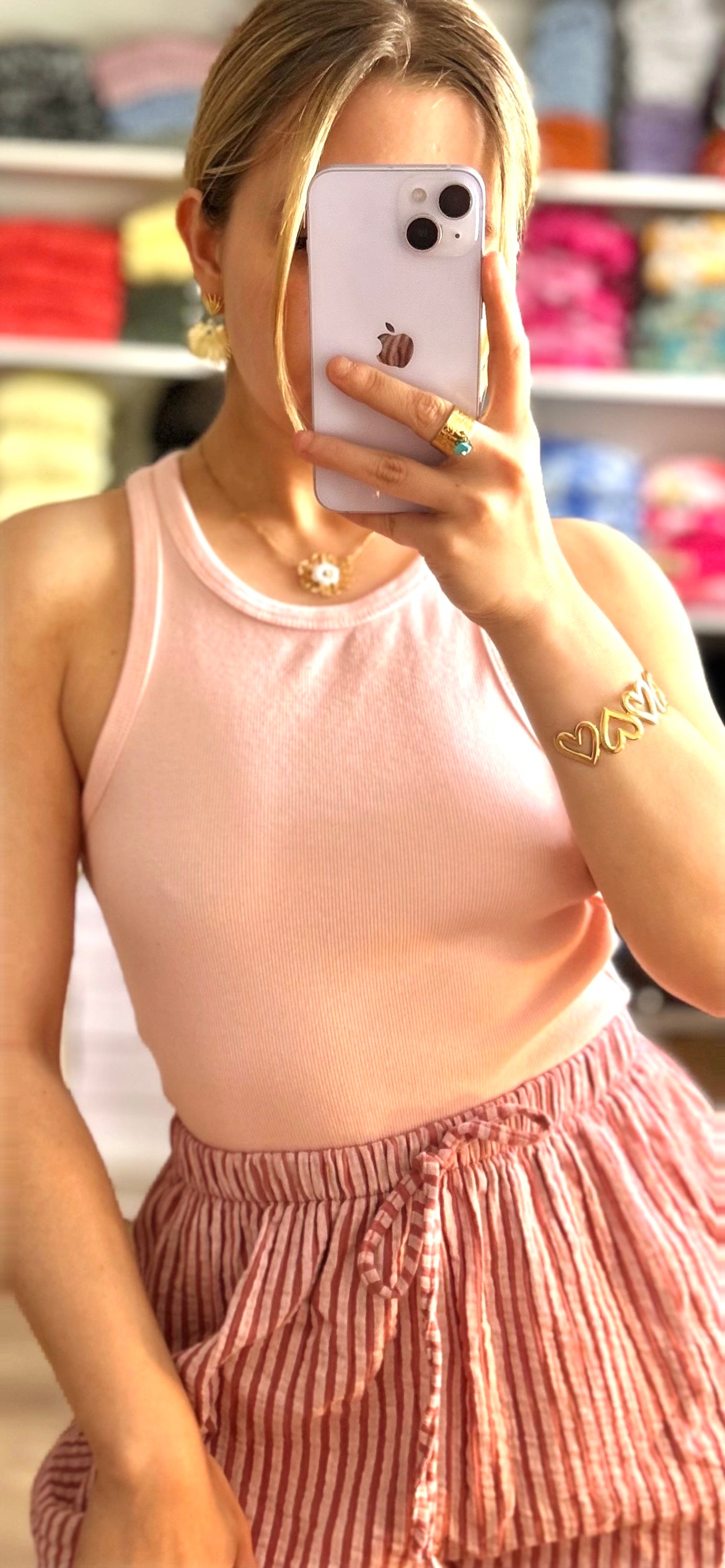 Débardeur Roxy Vieux Rose