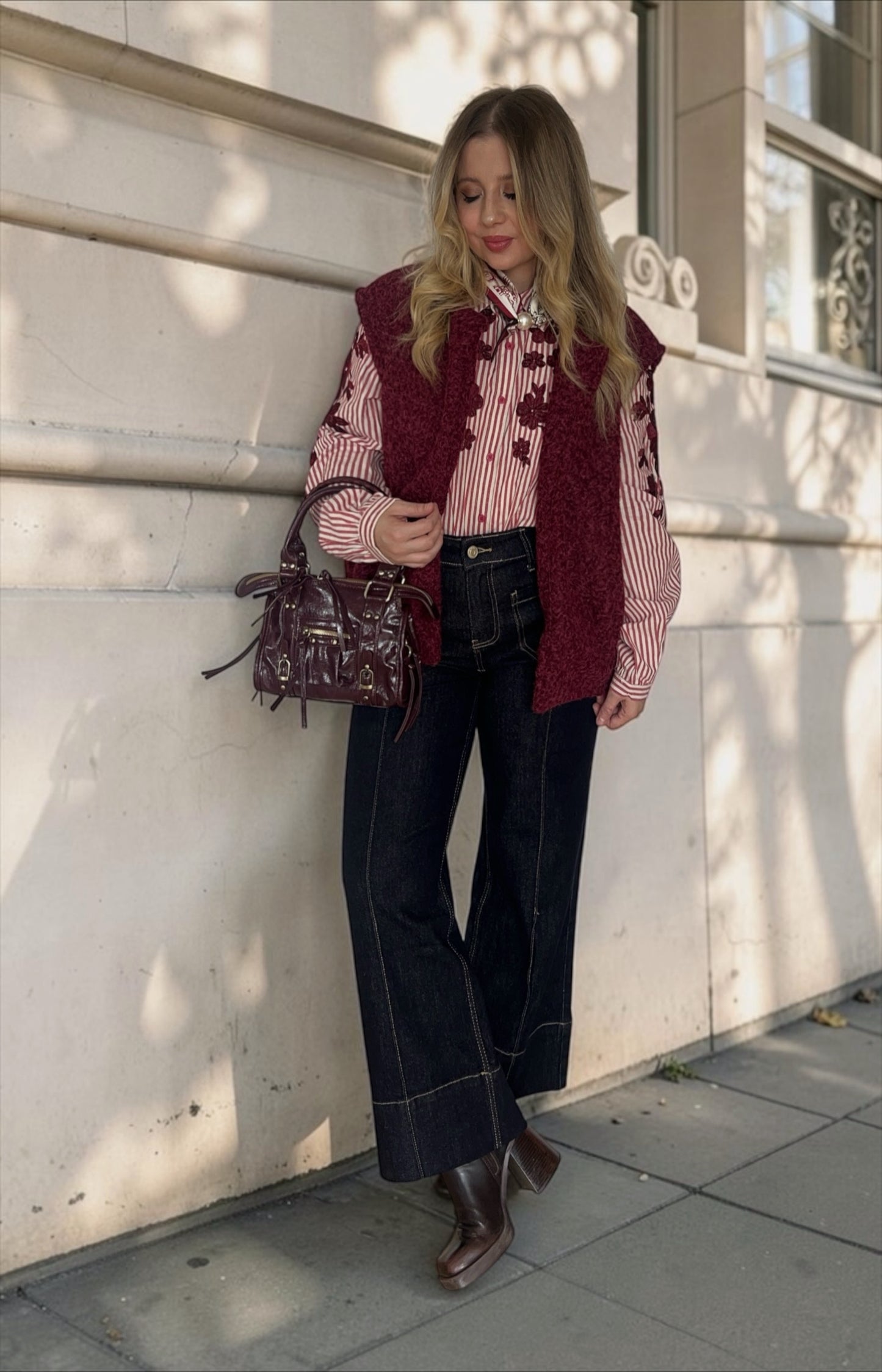 Veste Bella Bordeaux