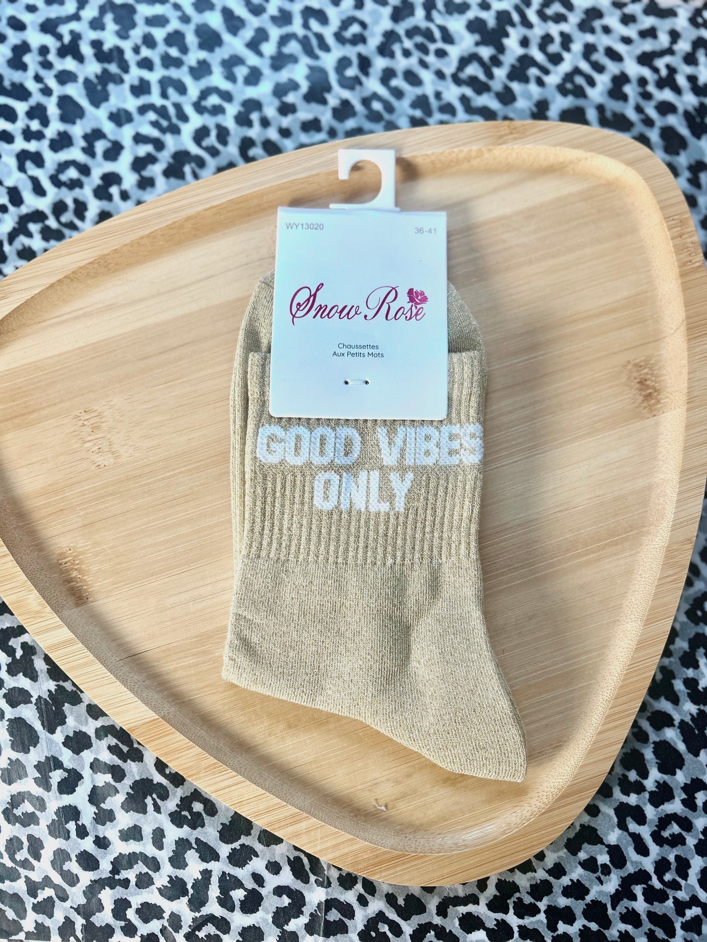 Chaussettes à Paillettes « GOOD VIBES ONLY »