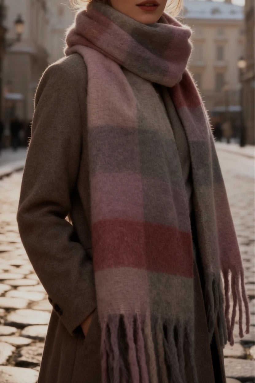 Écharpe Hermione Gris/Rose