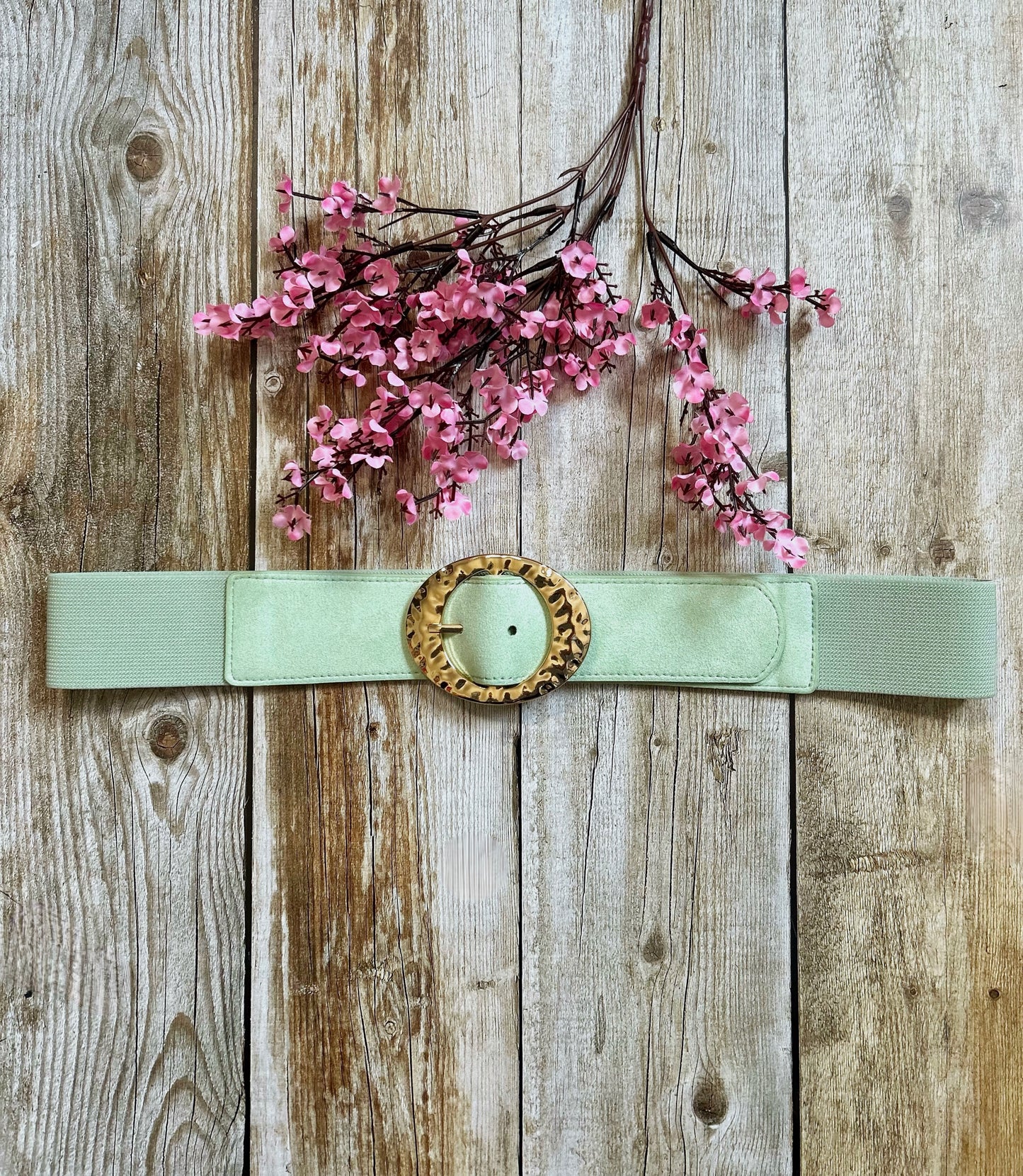 Ceinture Millie Vert d’Eau (Taille Généreuse 44-50)
