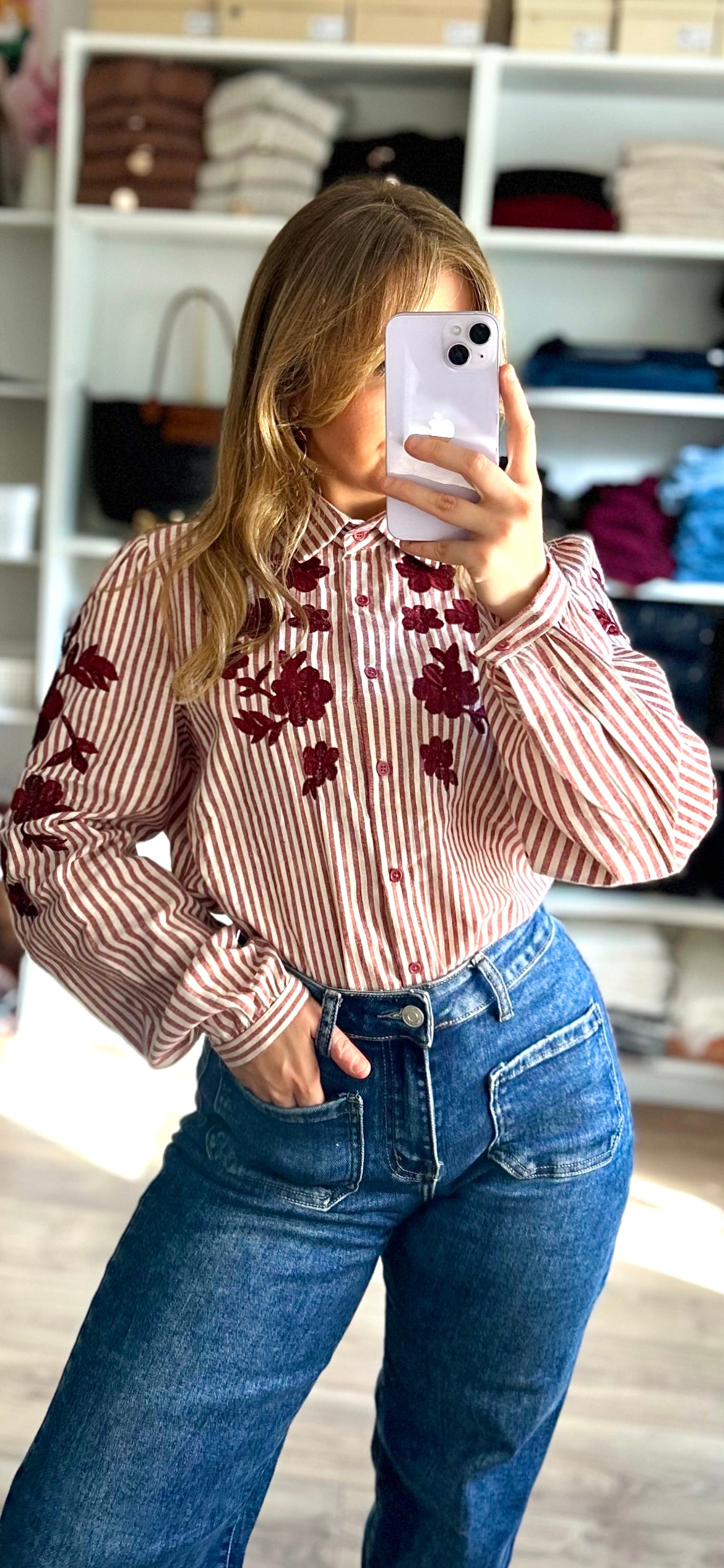 Chemise Claudie Bordeaux