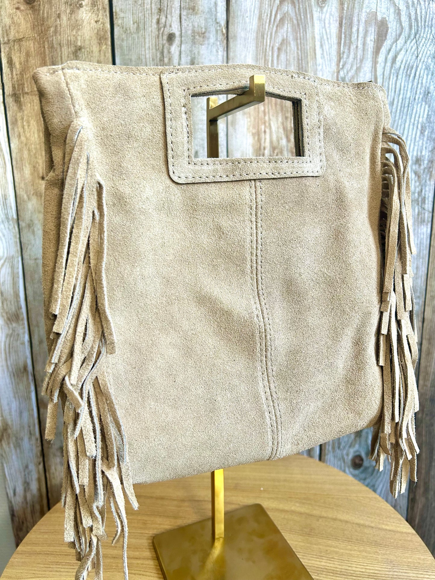 Sac Léane Beige 100% cuir (taille M)