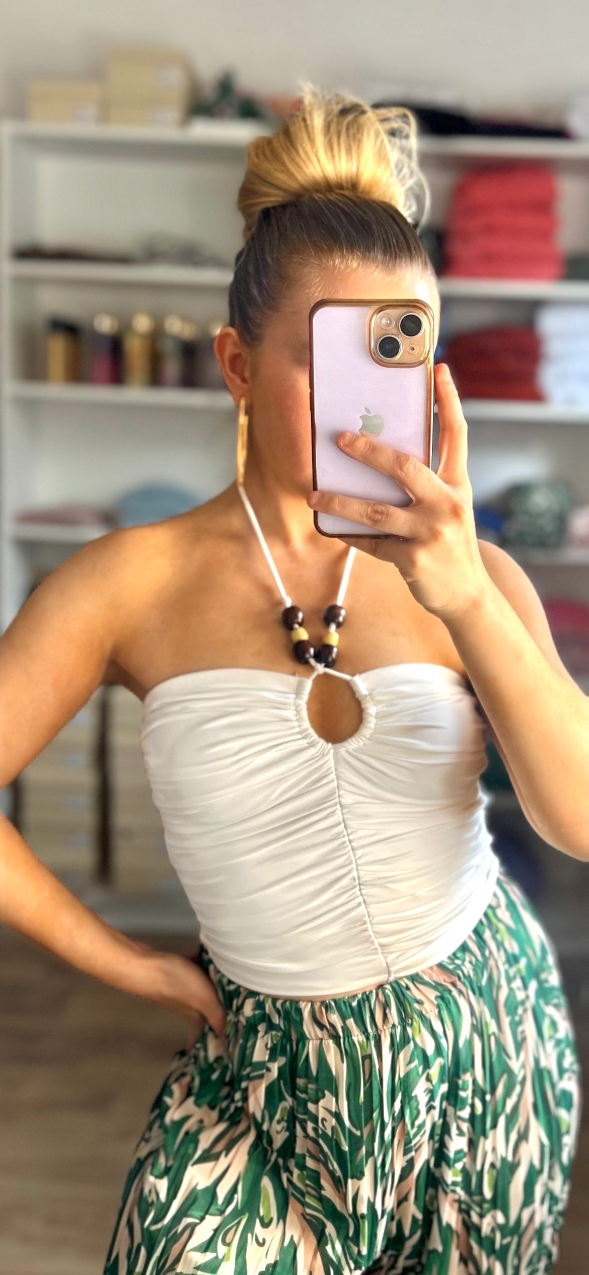 Top Lise Écru