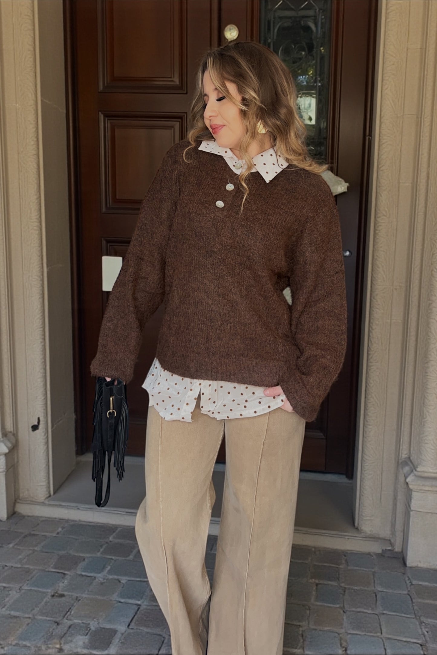 Pull Chemise Robyn Chocolat