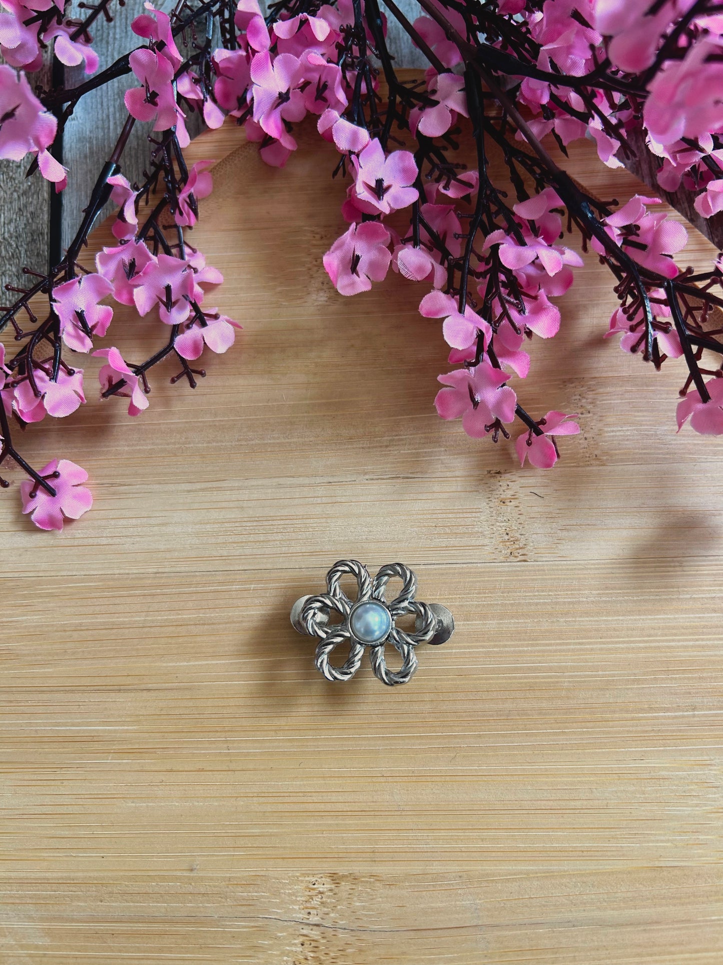 Serre-taille Fleur Argenté