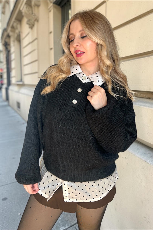 Pull Chemise Robyn Noir