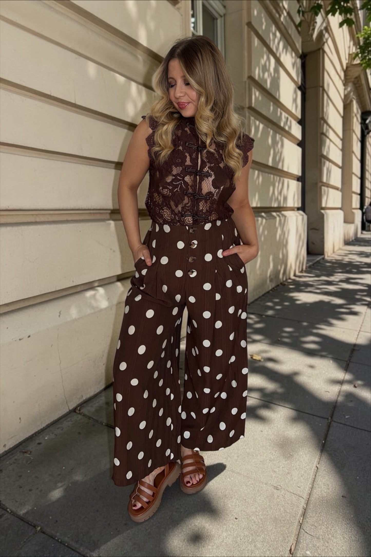 Pantalon Polka Chocolat