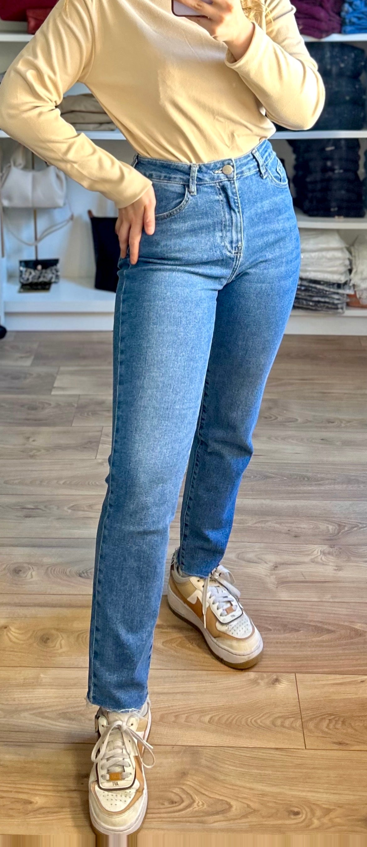 Jean Bonnie bleu foncé