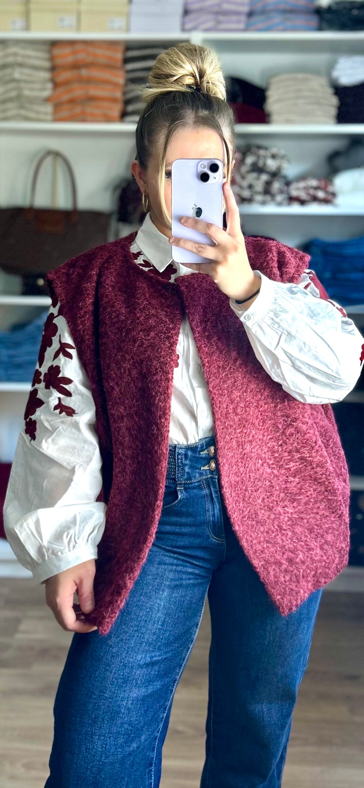 Veste Bella Bordeaux