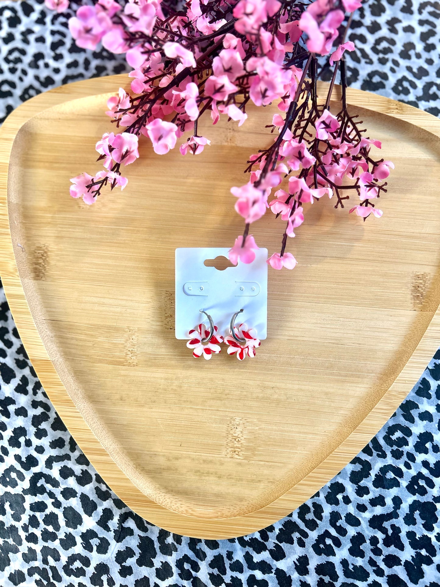 Boucles d’oreilles Yumi Bordeaux