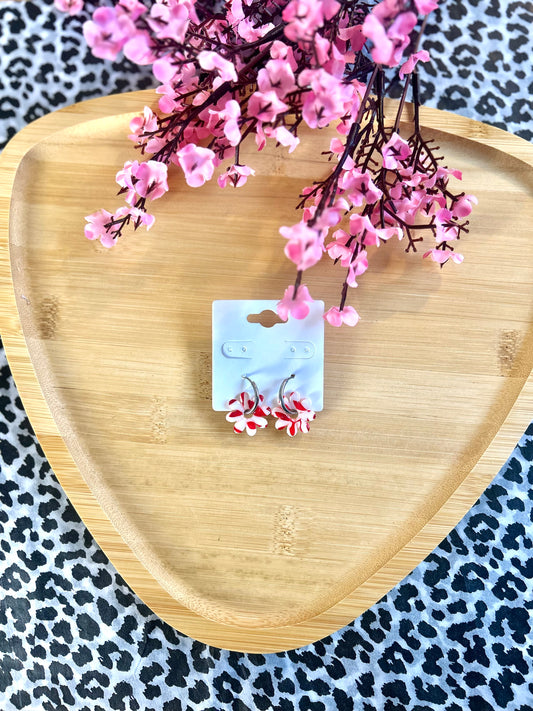 Boucles d’oreilles Yumi Bordeaux