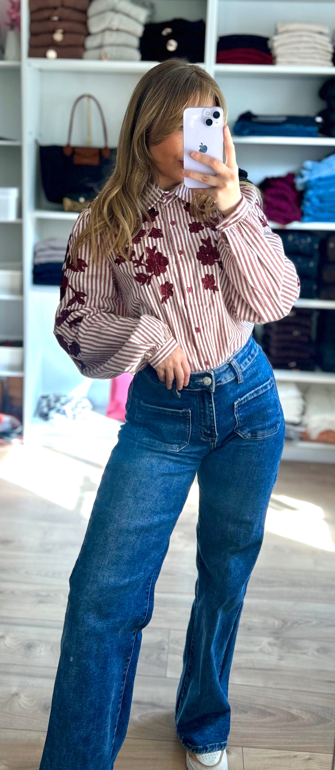 Chemise Claudie Bordeaux