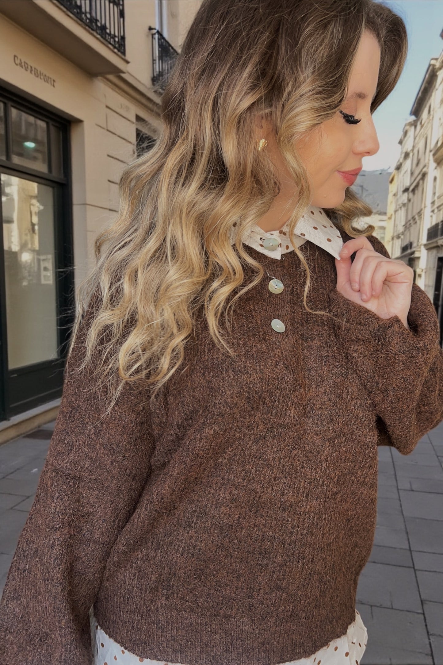 Pull Chemise Robyn Chocolat