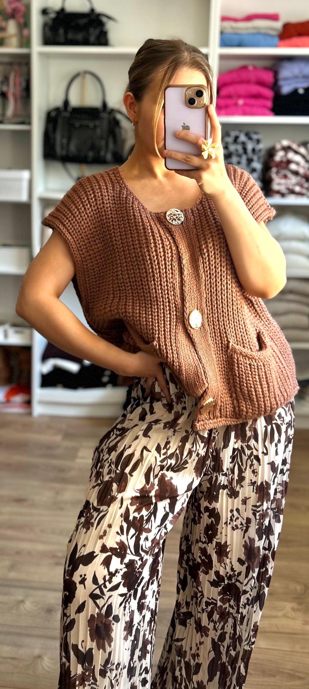 Gilet Achille Marron