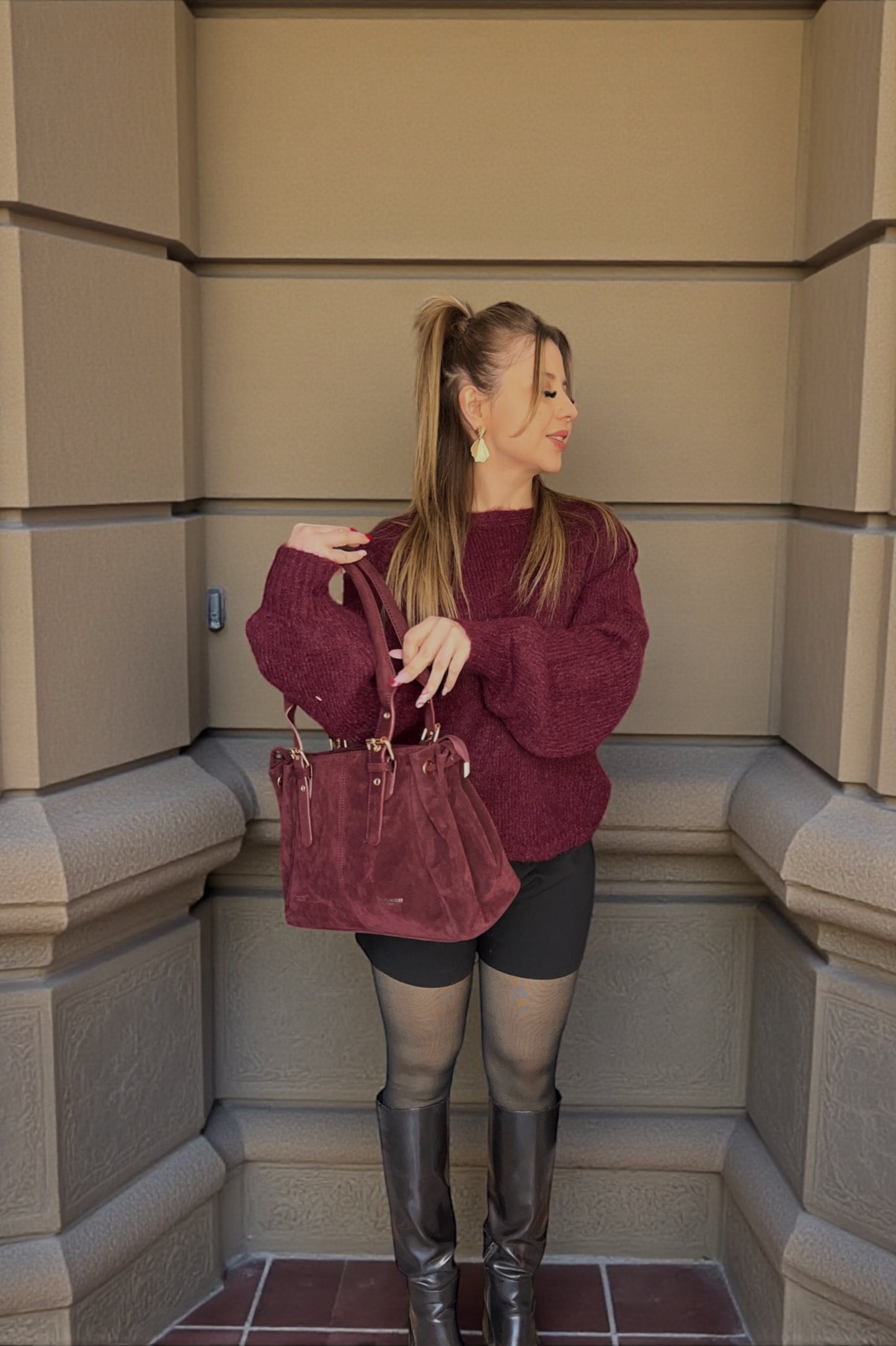 Pull Joëlle Burgundy