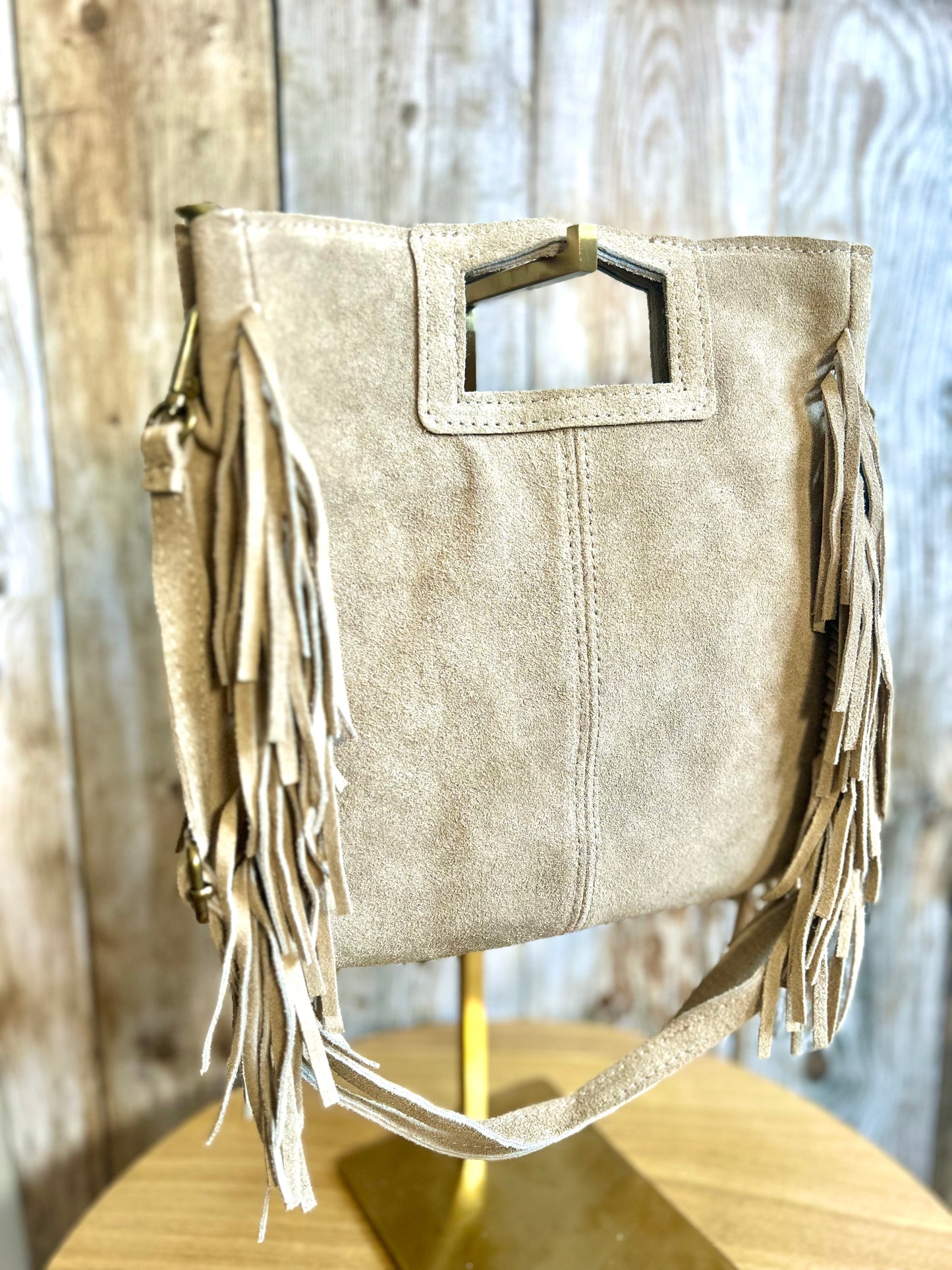 Sac Léane Beige 100% cuir (taille M)