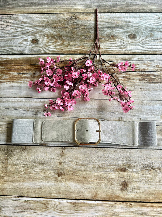 Ceinture Silver Argentée (Taille ajustée 36-42)