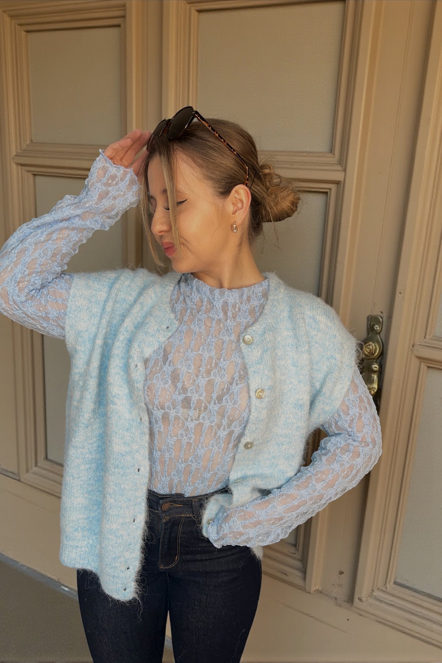 Pull sans manches Milo Bleu Clair