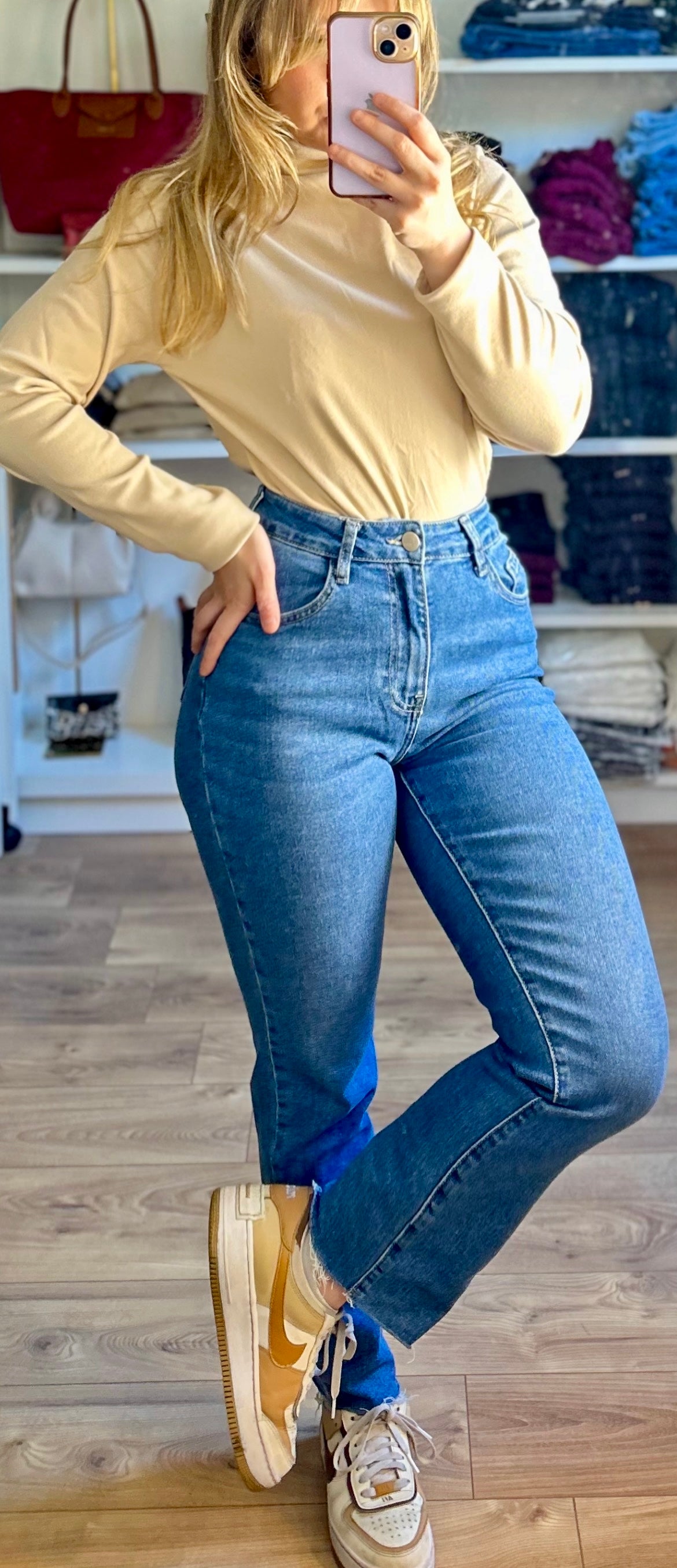 Jean Bonnie bleu foncé