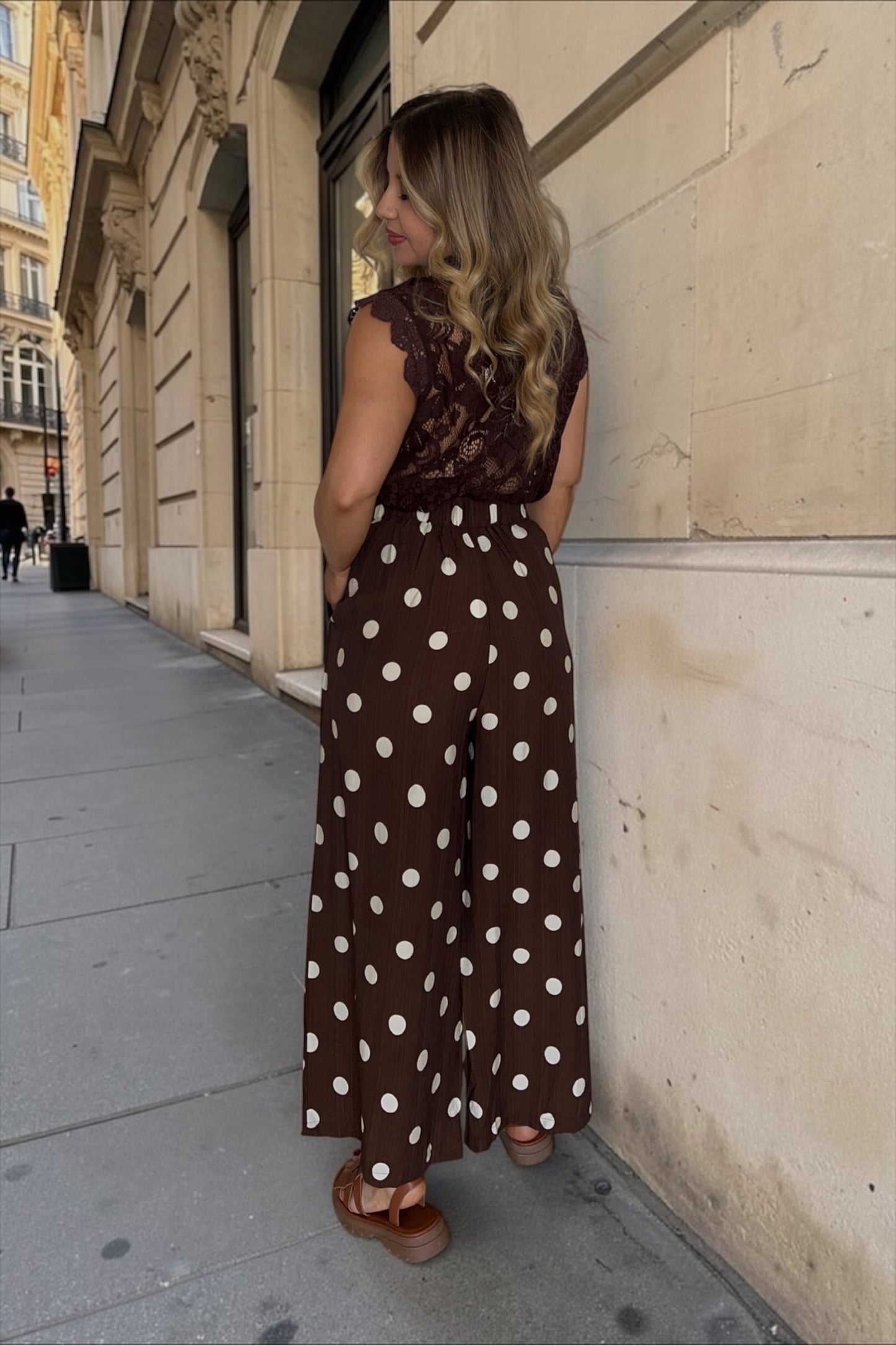 Pantalon Polka Chocolat