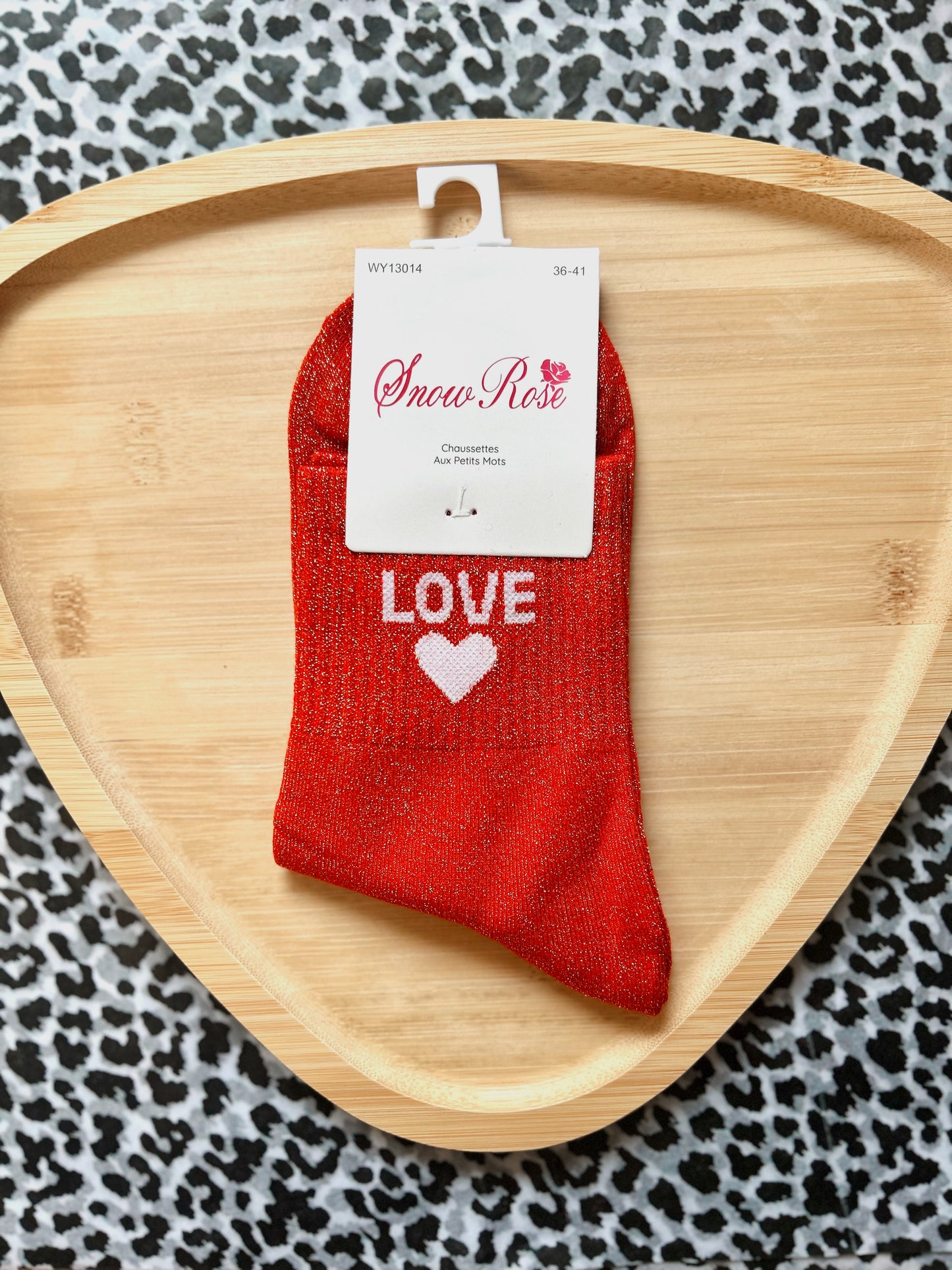 Chaussettes à paillettes « LOVE »