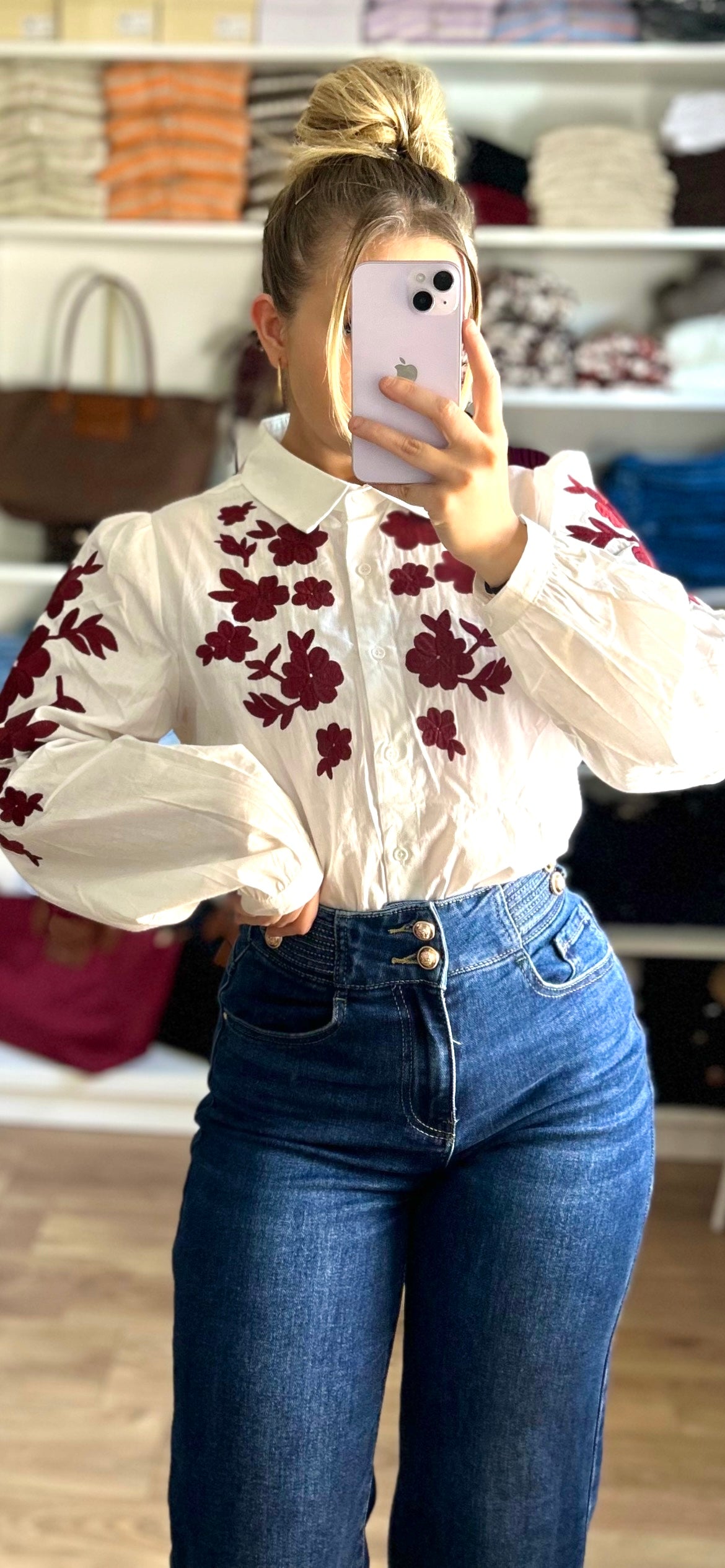 Chemise Morgan Bordeaux