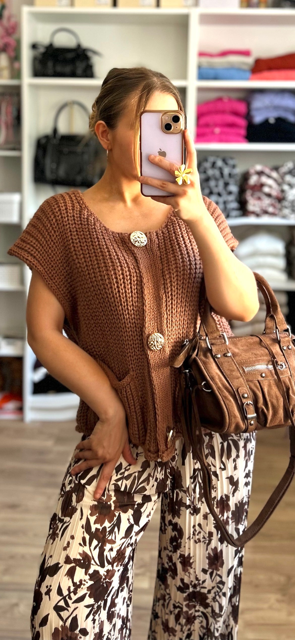Gilet Achille Marron