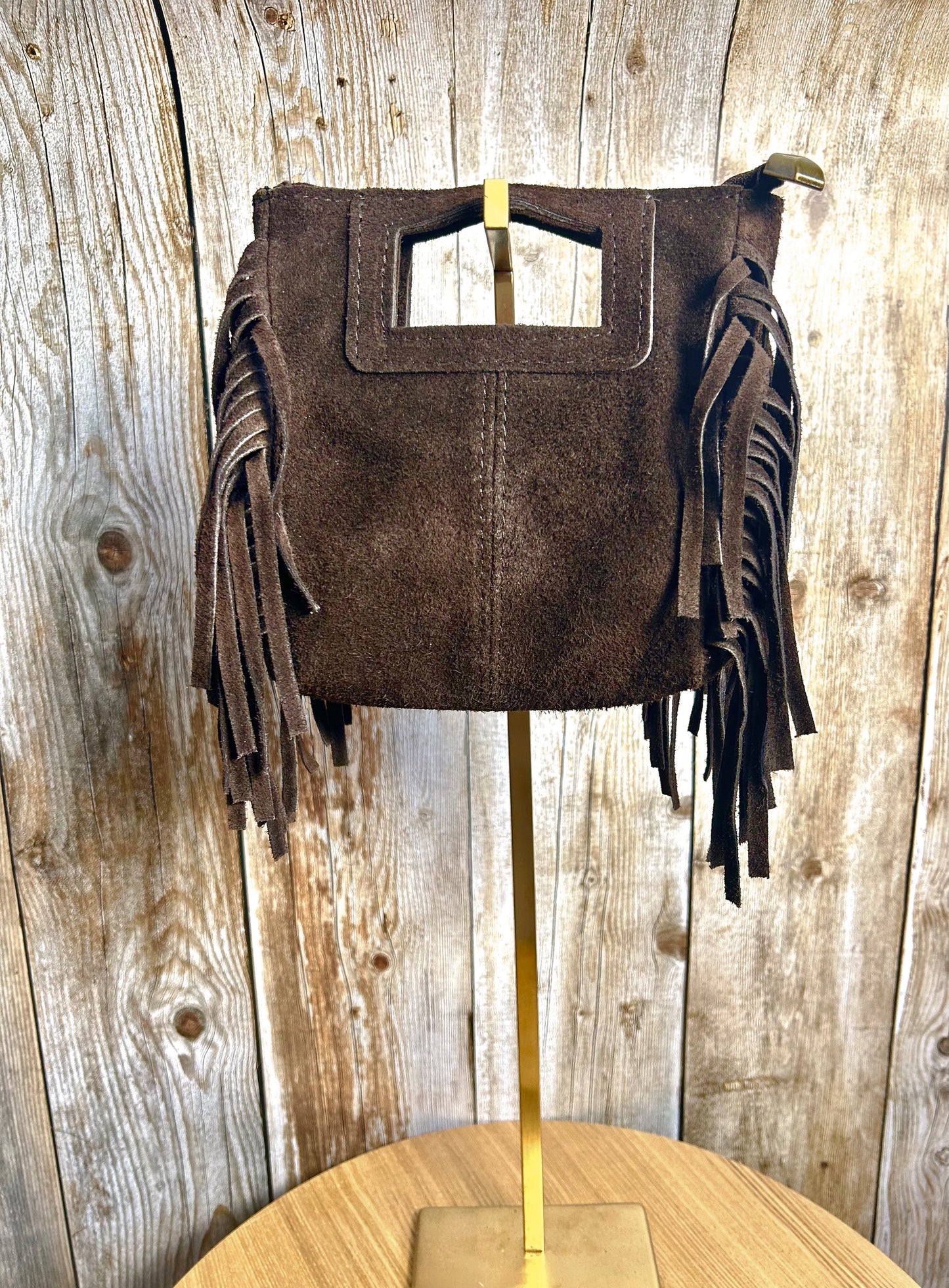 Sac Léane Chocolat 100% cuir (taille S)