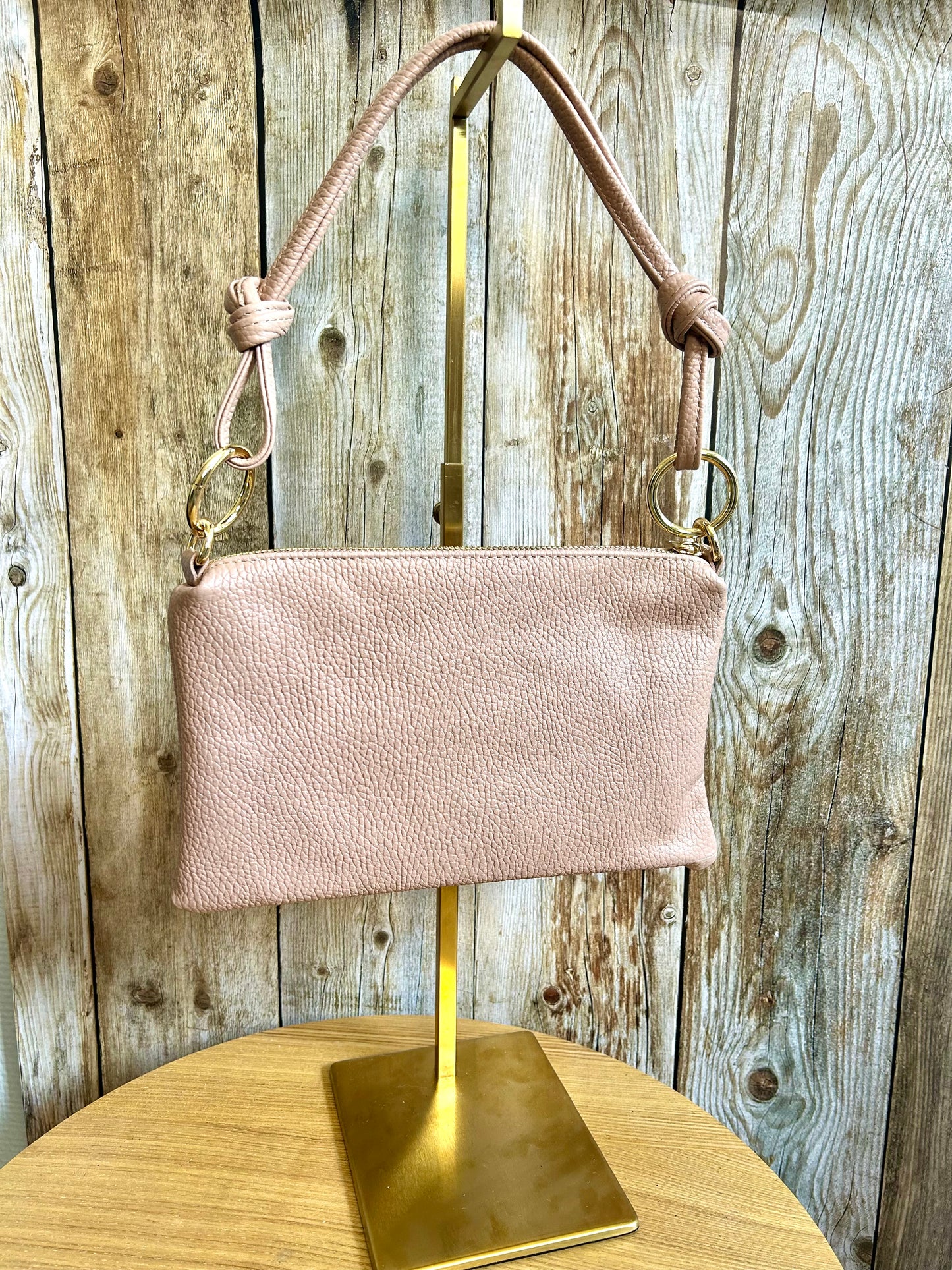Sac Alix Rose Nude (100% cuir)