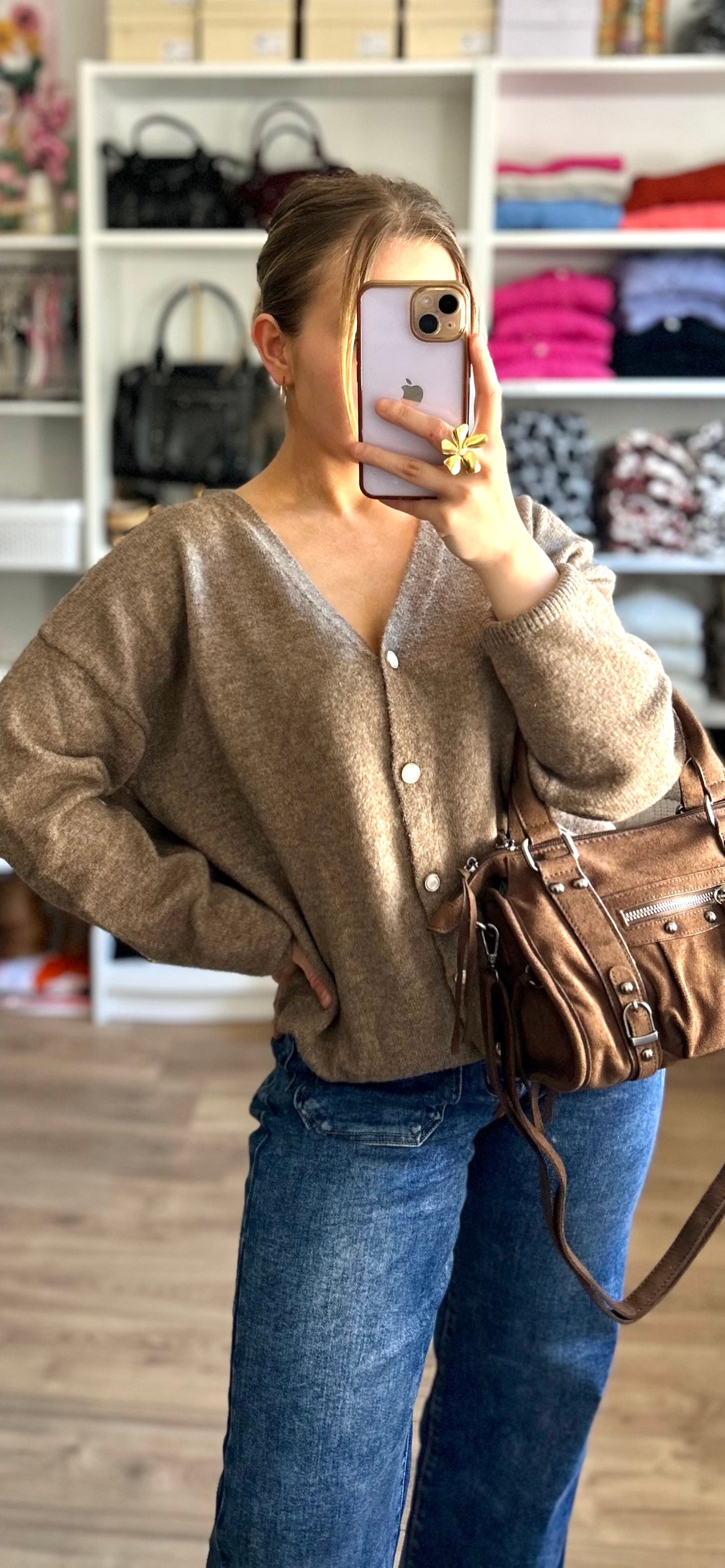 Gilet Léon Taupe