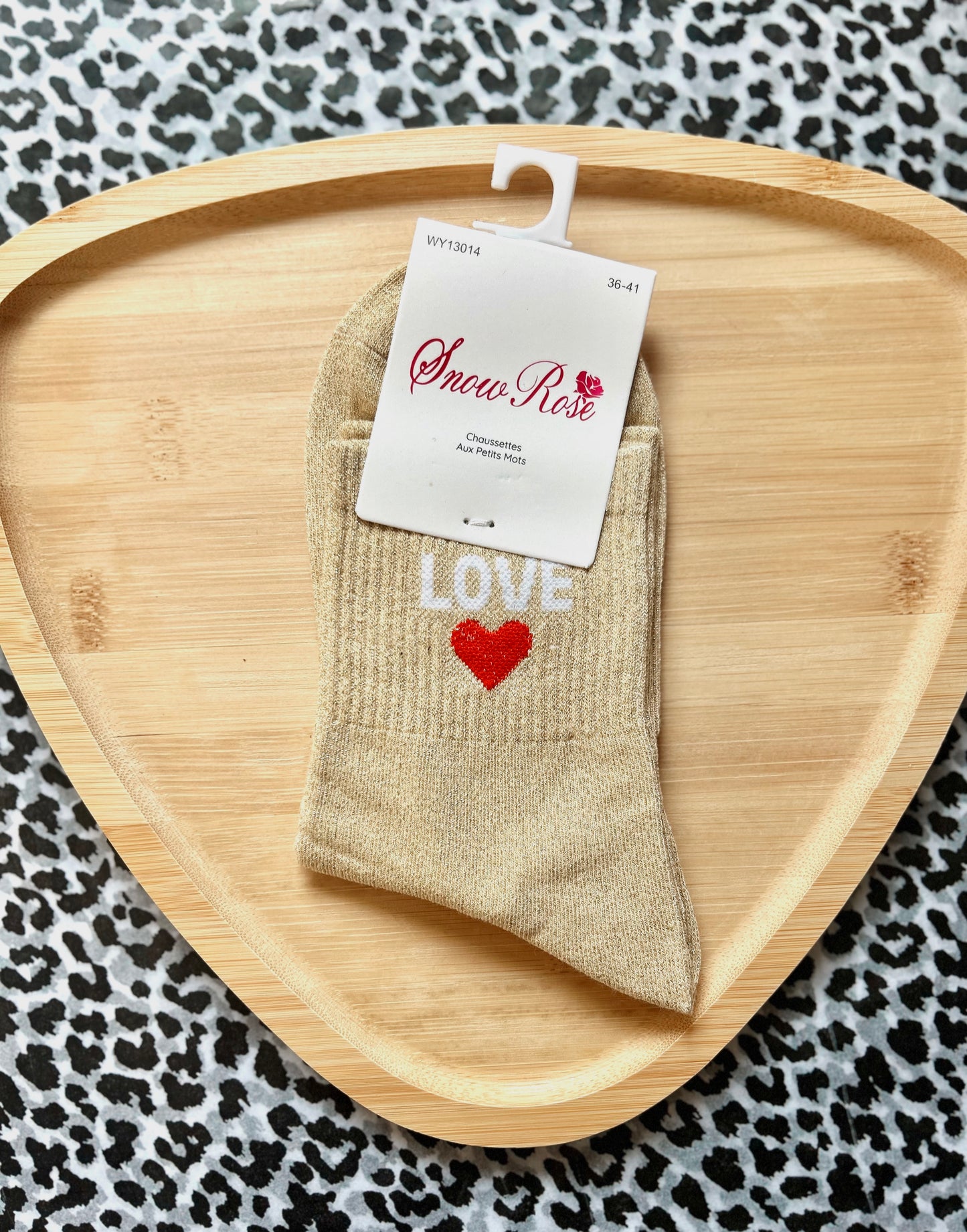 Chaussettes à paillettes « LOVE »