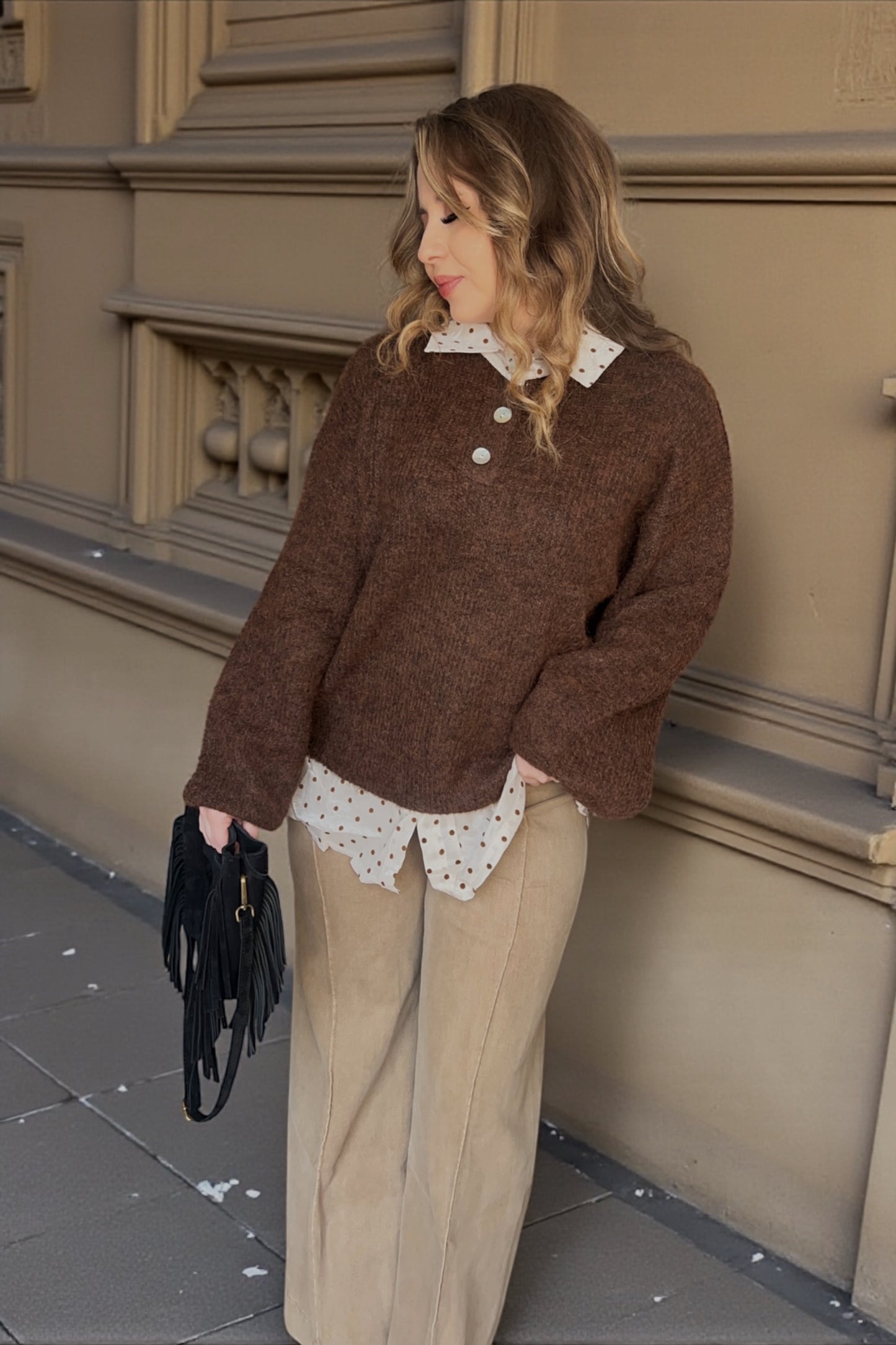 Pull Chemise Robyn Chocolat