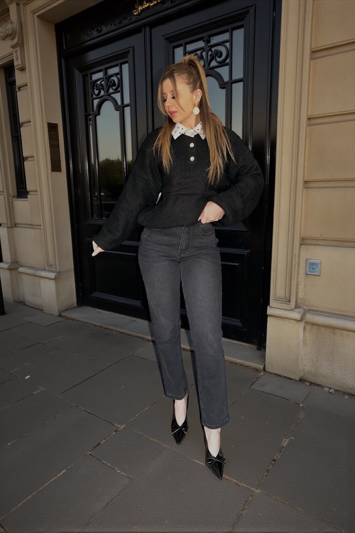 Jean Carole Noir délavé